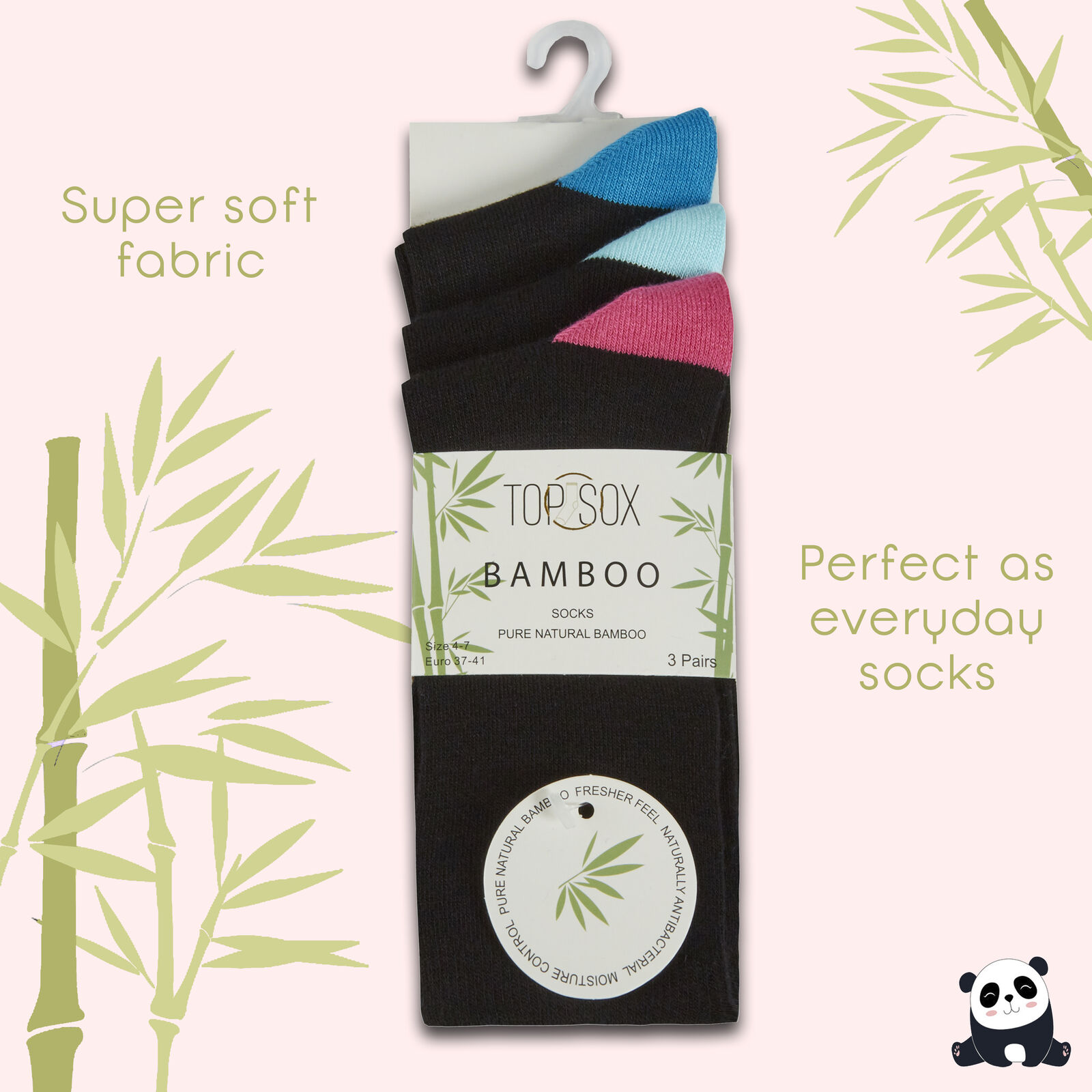 Ladies Bamboo Super Soft Gentle 3 12 Pairs Luxury Everyday Socks Size 4 5 6 7 8