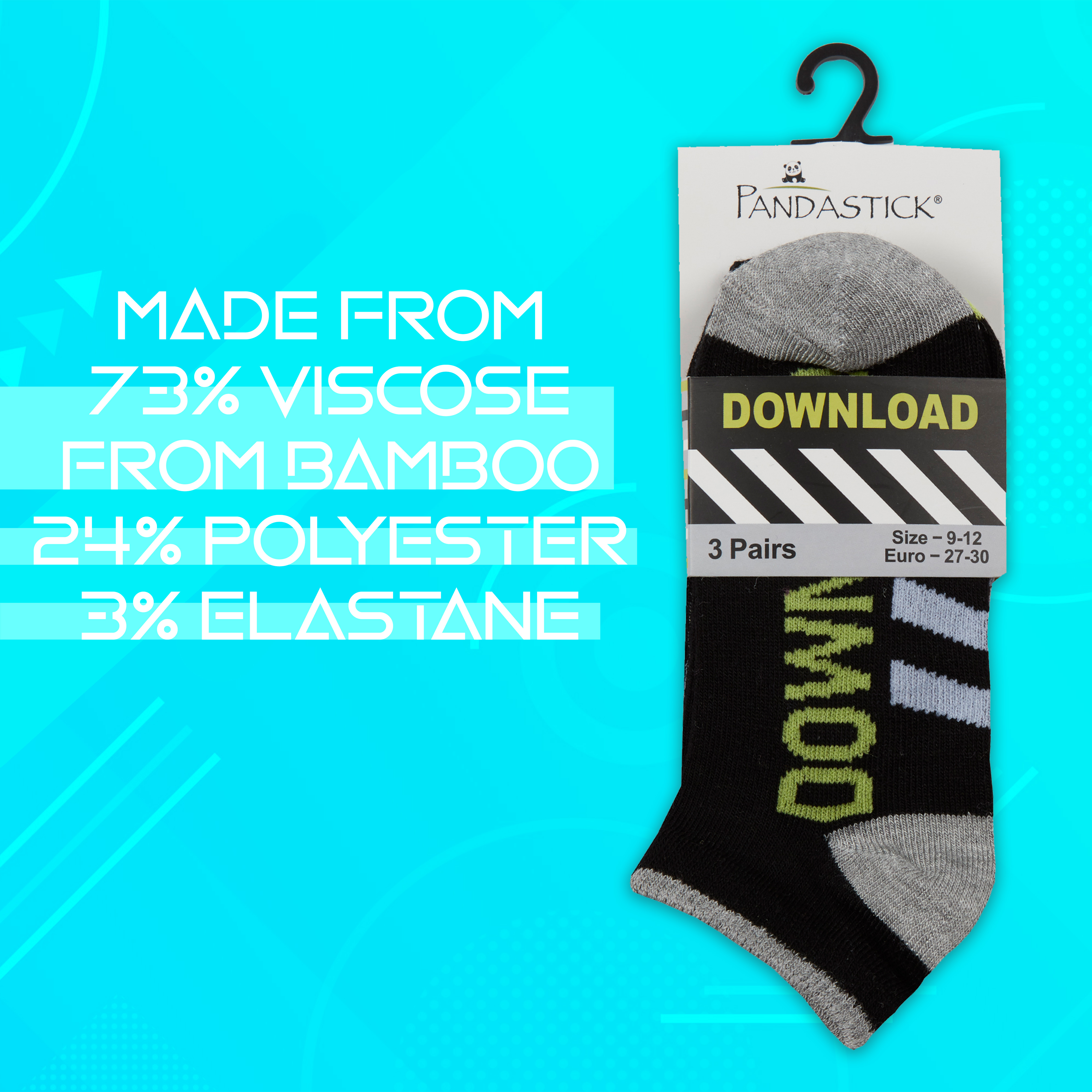 6 Pairs Kids Boys Bamboo Socks Trainer Liner Game Size 6-8.5 9-12 12.5-3.5 12-3 - Picture 14 of 14