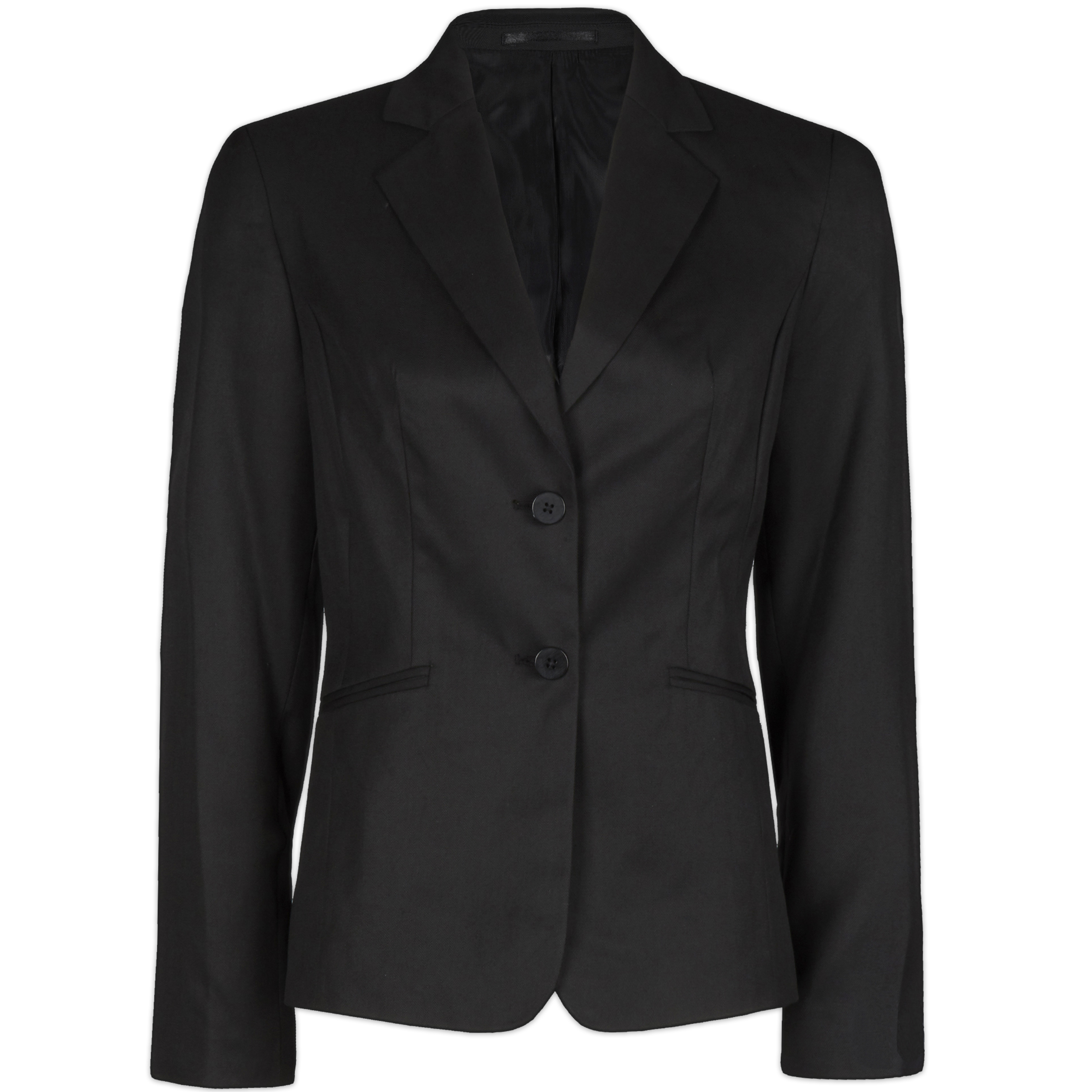 Womens Ladies Plain Formal Blazer Suit Jacket Officewear Workwear Two ...