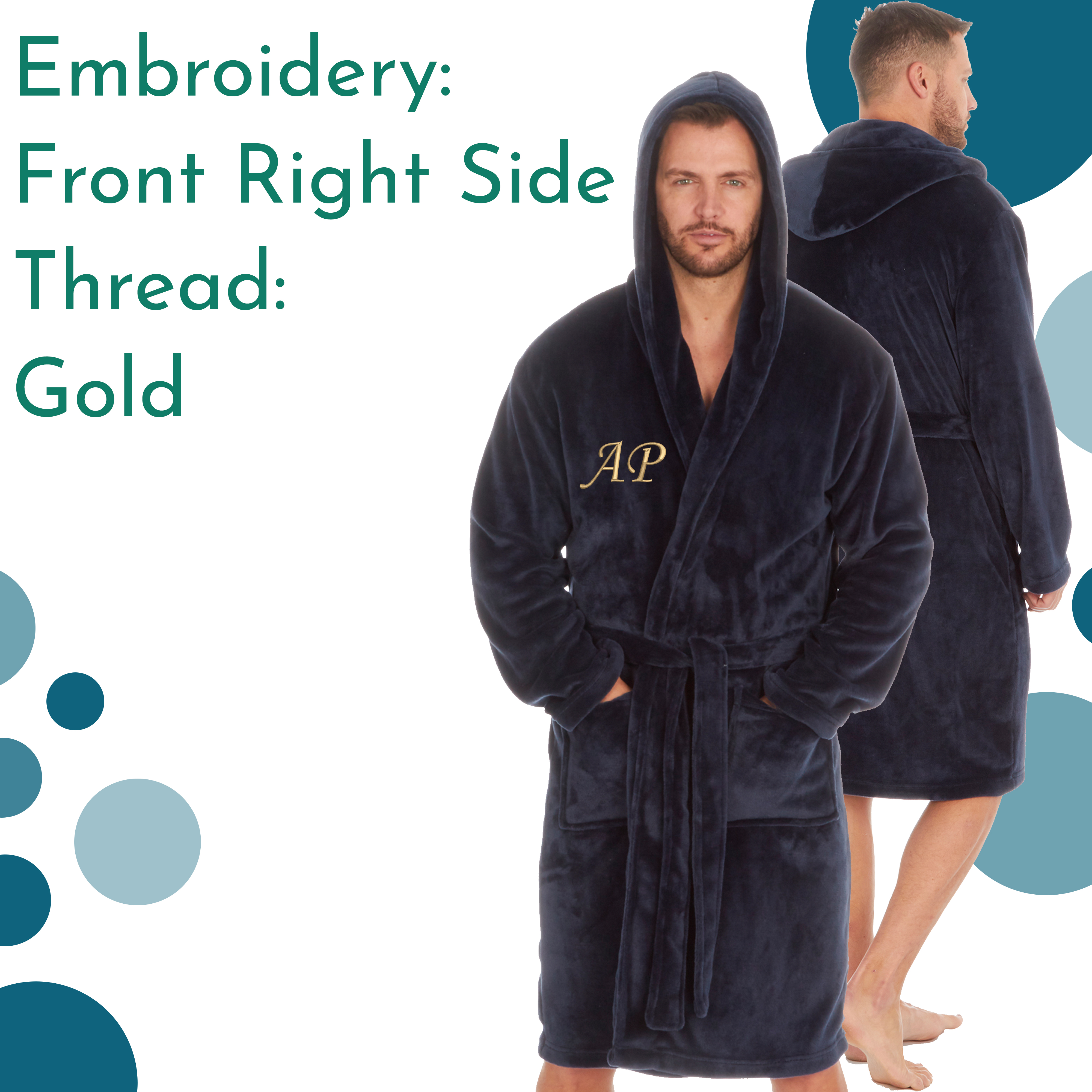 Amazon.com: Men's Cotton Dressing Gown Soft Robe Warm Bathrobe Quilted  Sleepwear Loungewear with Belt and Pocket L-4XL,Blue,3XL : Clothing, Shoes  & Jewelry