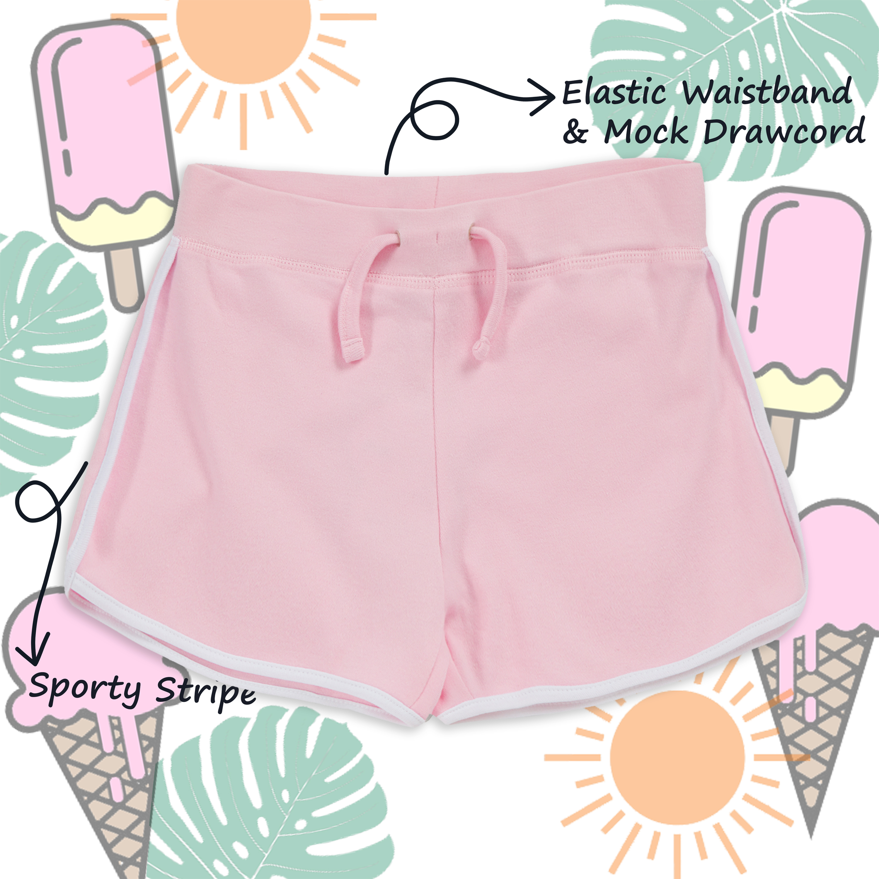 UK STOCK Kids Girls Jersey Shorts Beach Summer Hot Pants 100% Cotton Age 2-13 Yr - Picture 10 of 11