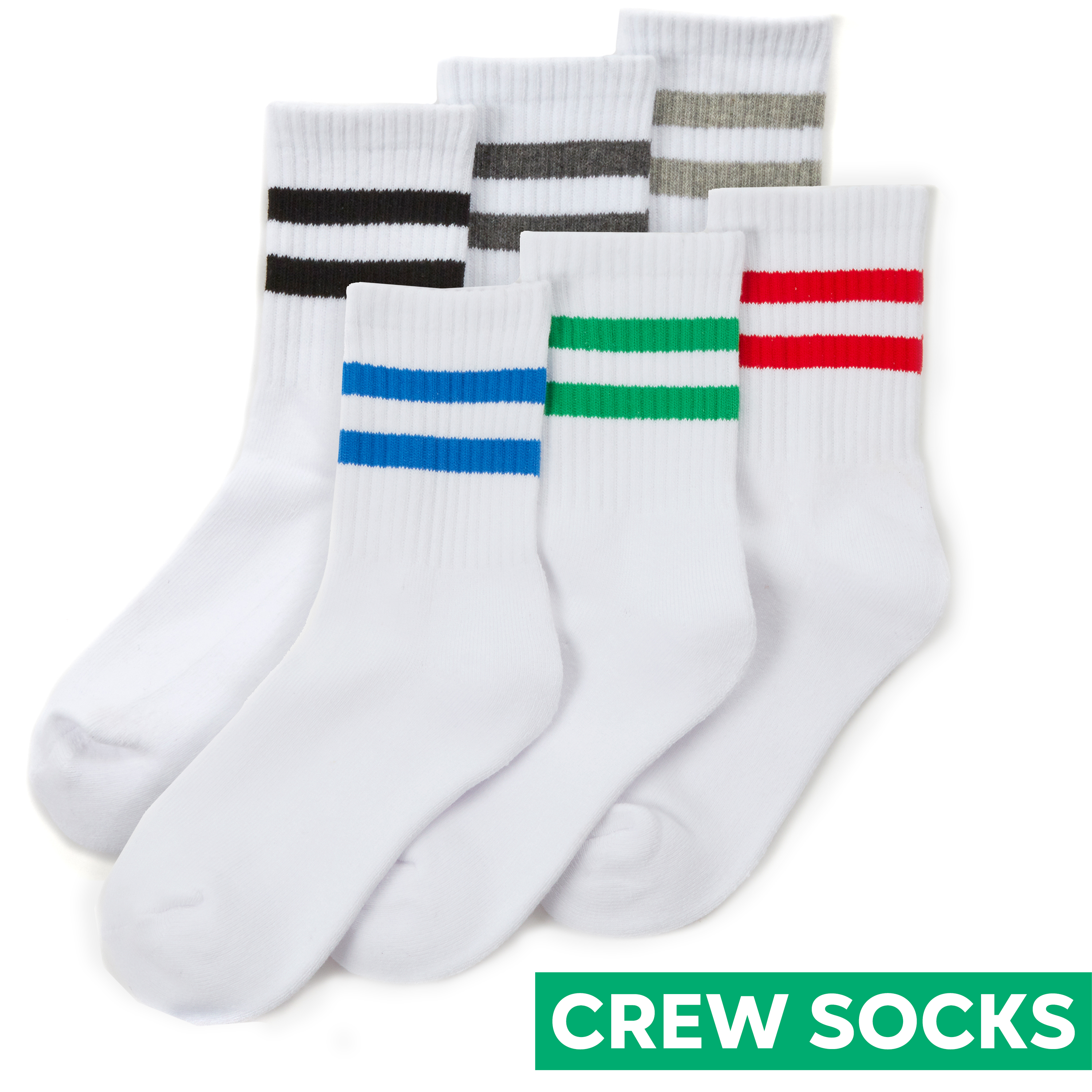 3/6 Pairs Boys Cotton Sport Crew Ribbed White Leisure Socks UK 9-12 12.5-3.5 4-6 - Picture 13 of 14