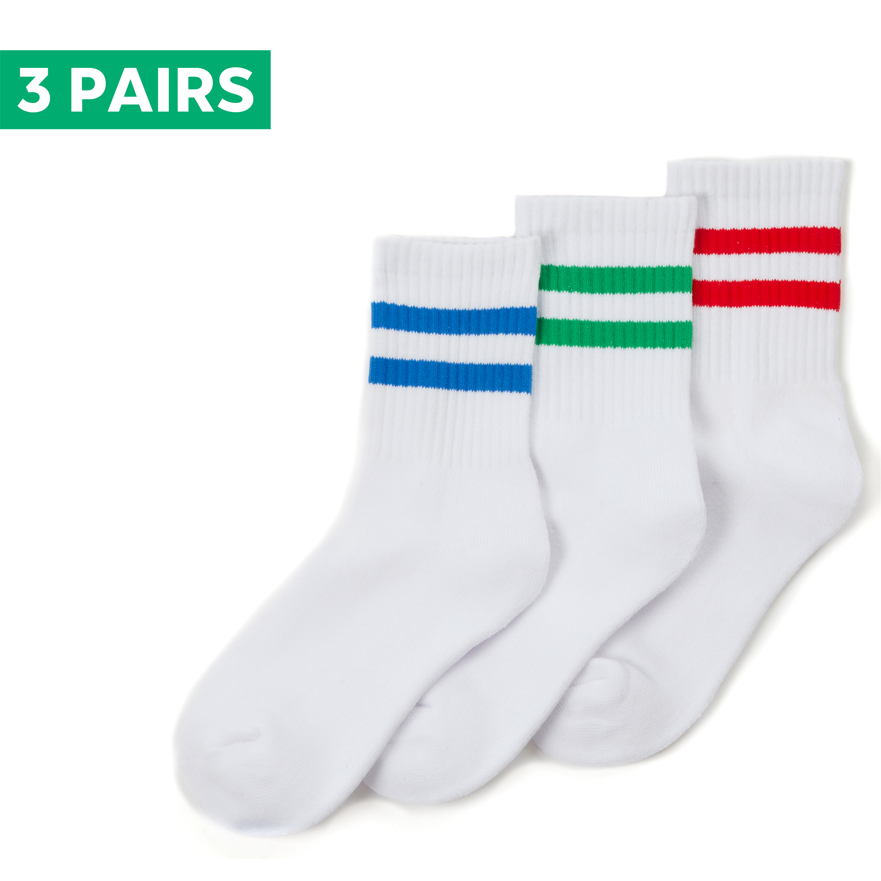 3/6 Pairs Boys Cotton Sport Crew Ribbed White Leisure Socks UK 9-12 12.5-3.5 4-6 - Picture 7 of 14