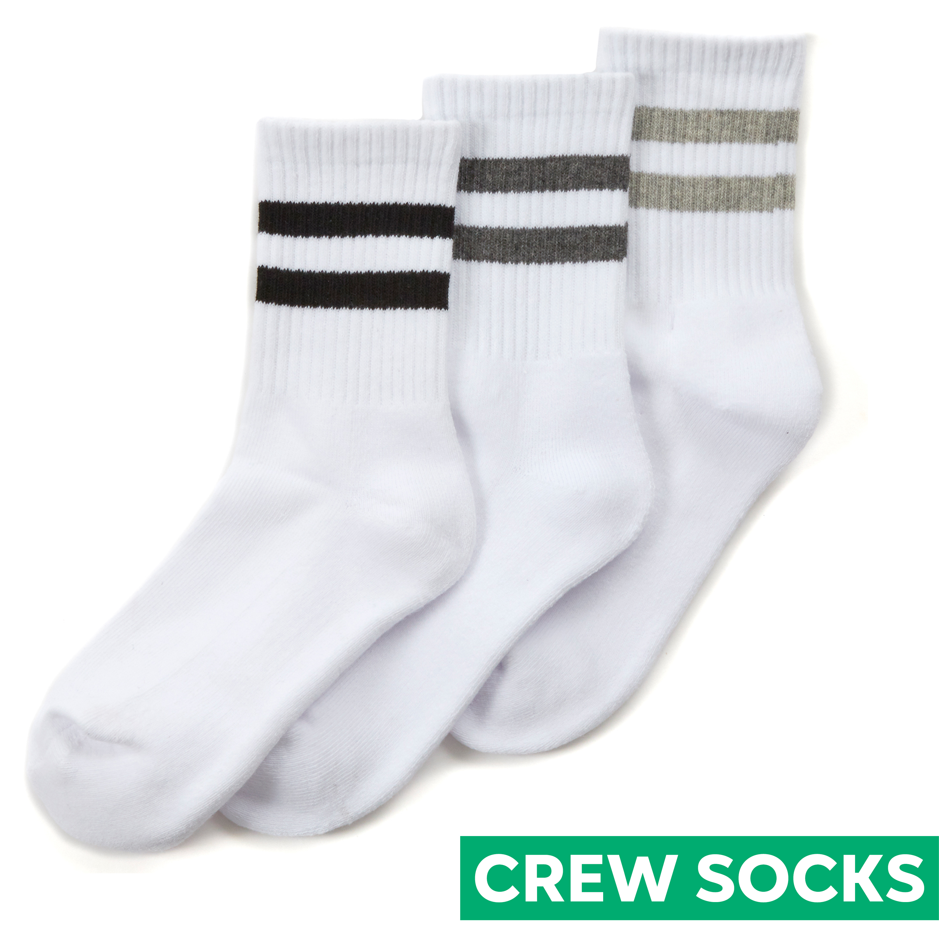 3/6 Pairs Boys Cotton Sport Crew Ribbed White Leisure Socks UK 9-12 12.5-3.5 4-6 - Picture 5 of 14