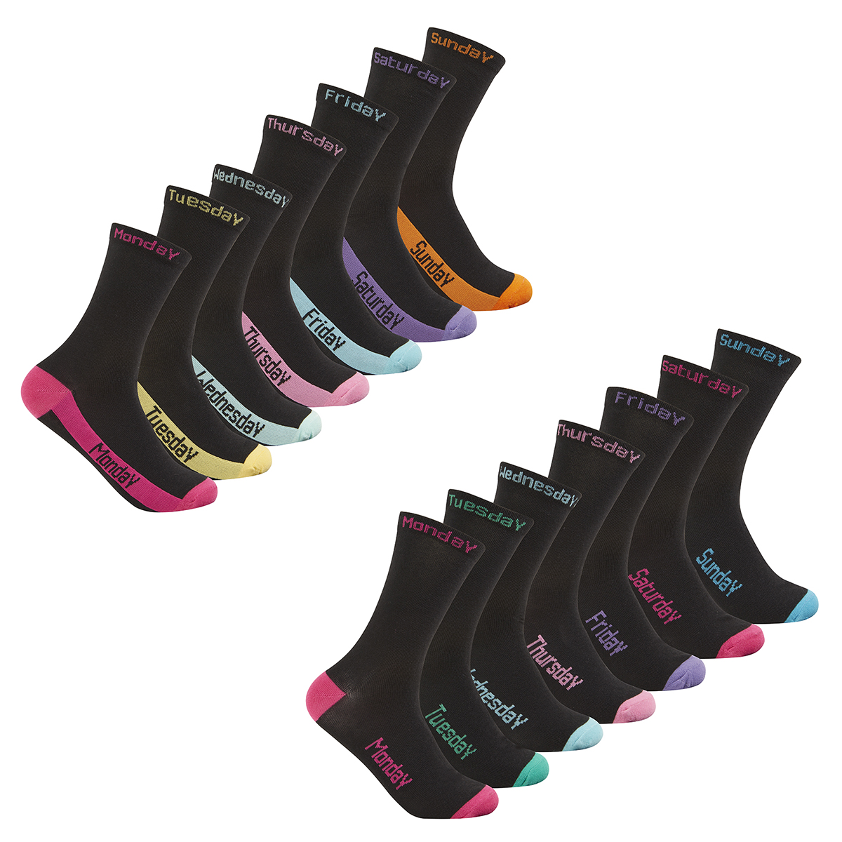 multi pack womens socks