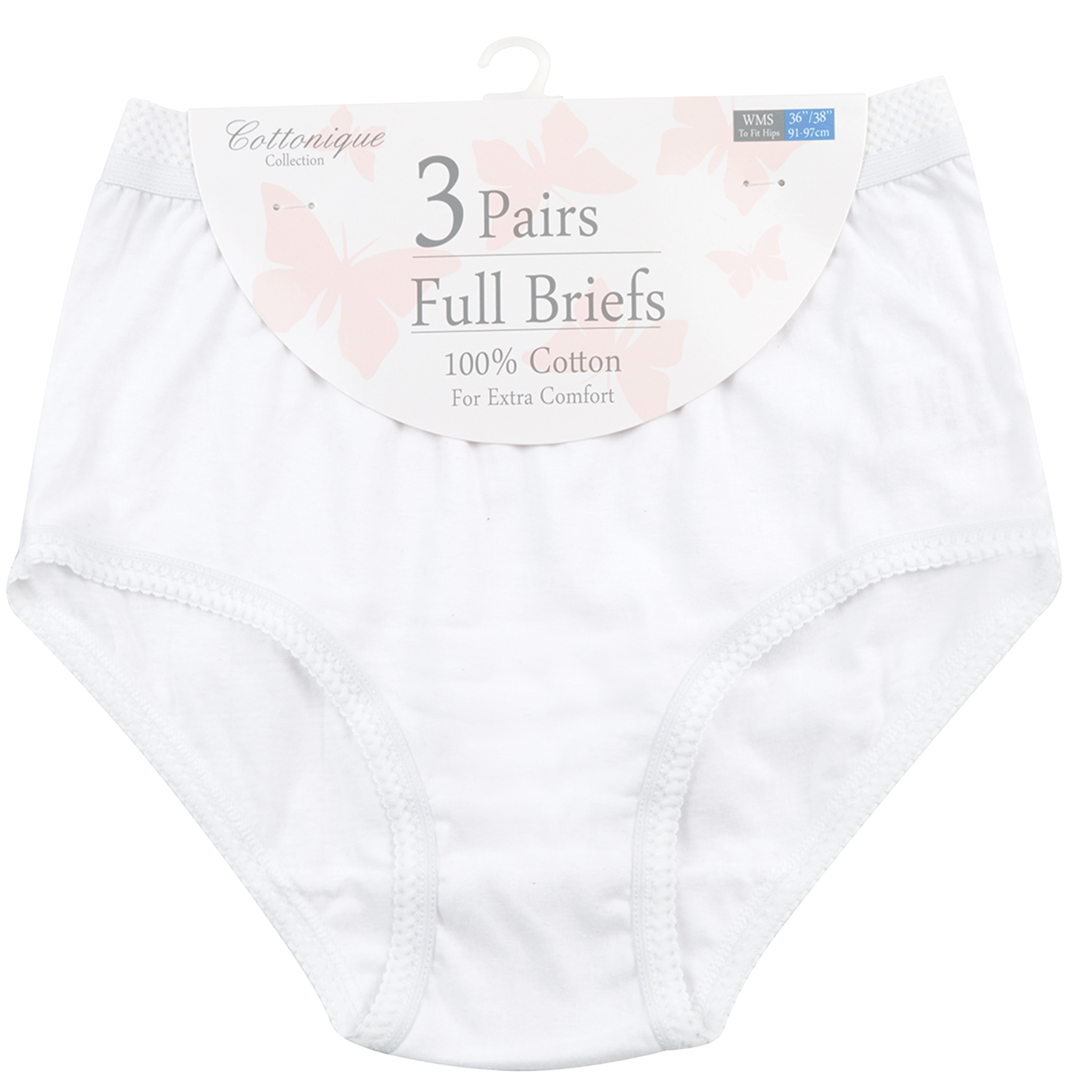 3 6 Pairs Womens Ladies Briefs Underwear Knickers Hospital Bundle