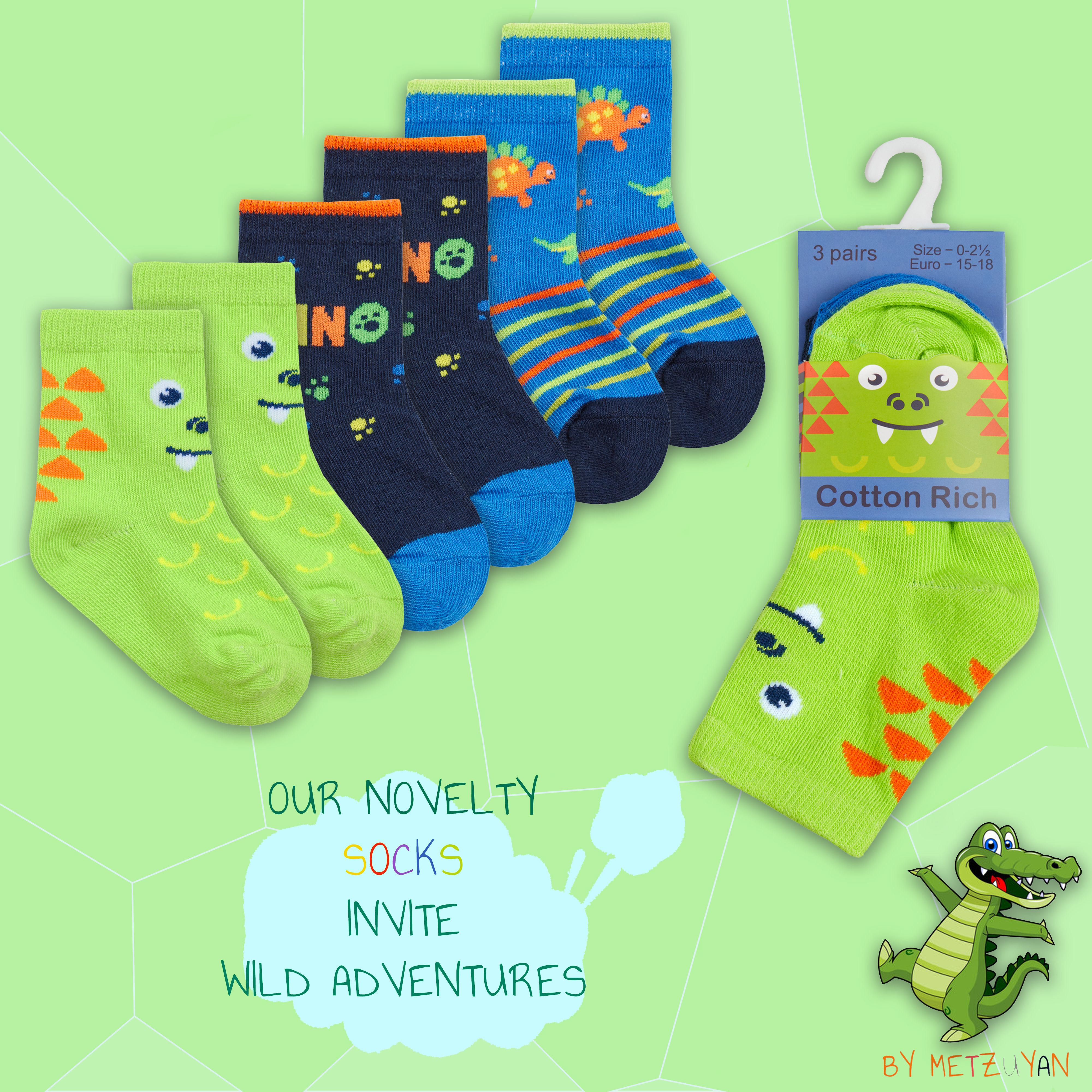 9 Pair Newborn Baby Boys Cotton Rich Socks Bundle Novelty Cars Space Dinosaur UK - Picture 7 of 13