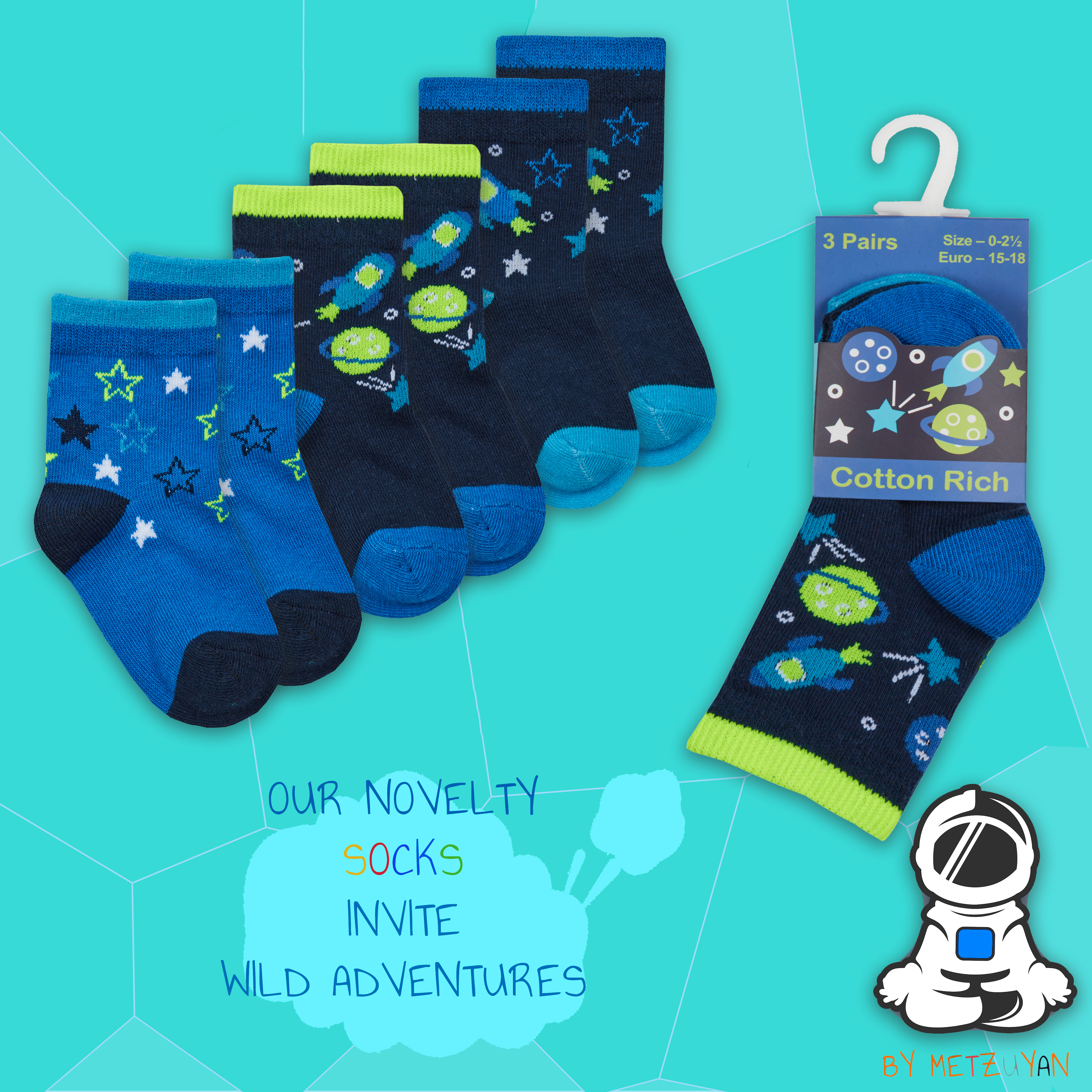 9 Pair Newborn Baby Boys Cotton Rich Socks Bundle Novelty Cars Space Dinosaur UK - Picture 4 of 13
