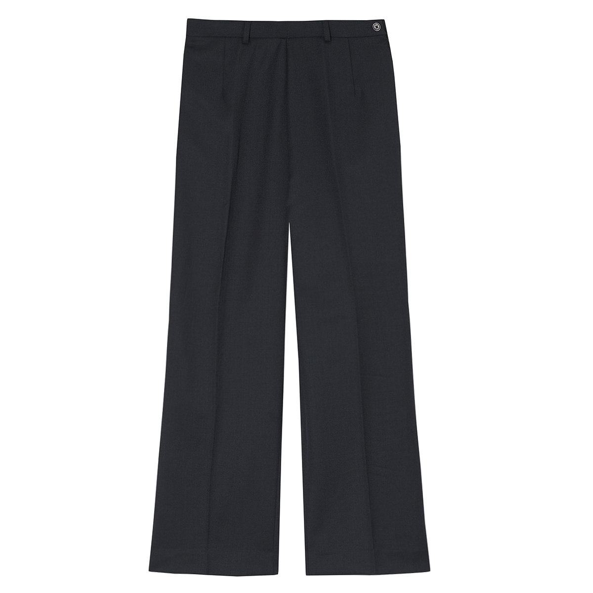 Women's Flat Front Work Trousers (Sizes 8-14) Bootleg Formal Office ...