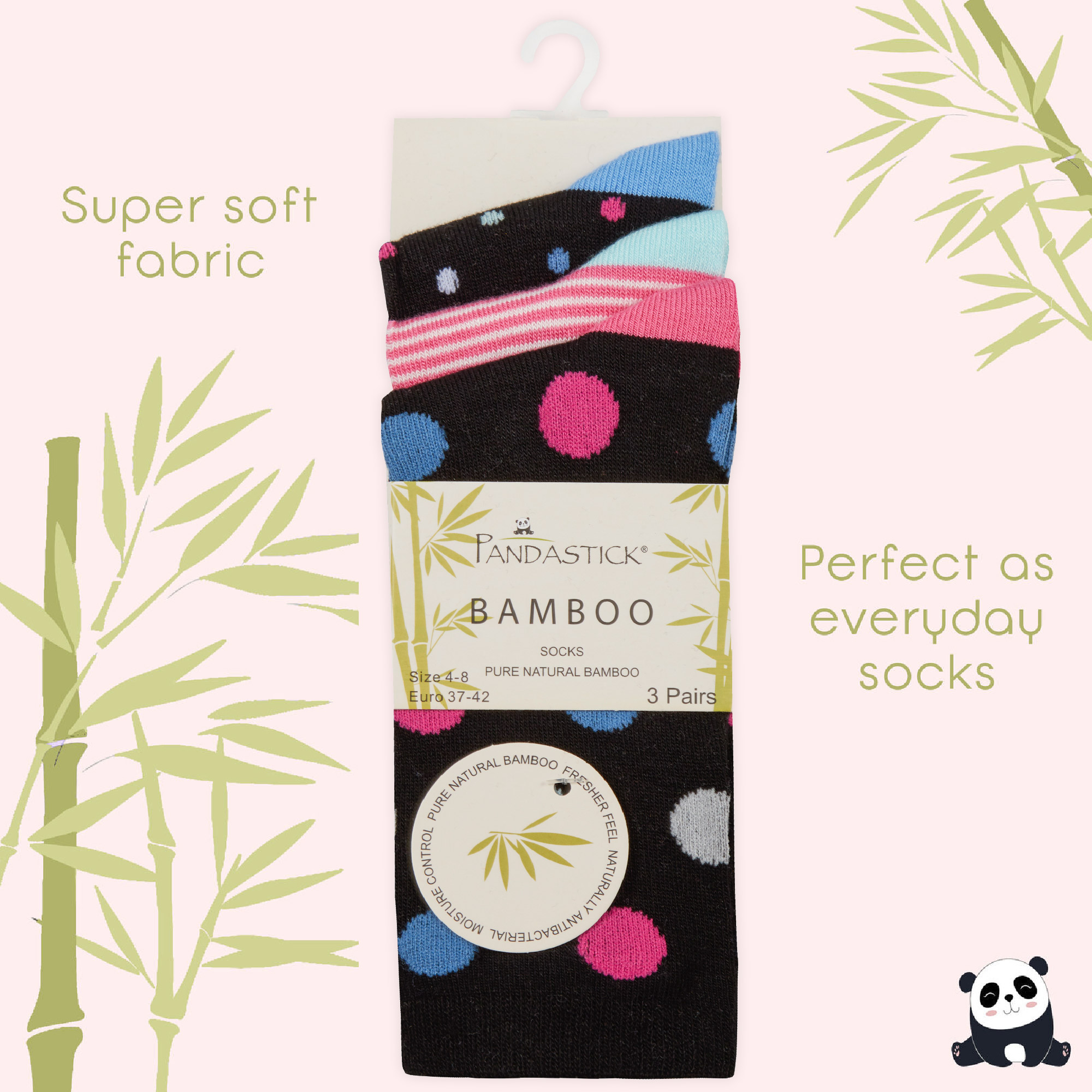 Ladies Bamboo Super Soft Gentle 3 12 Pairs Luxury Everyday Socks Size 4 5 6 7 8