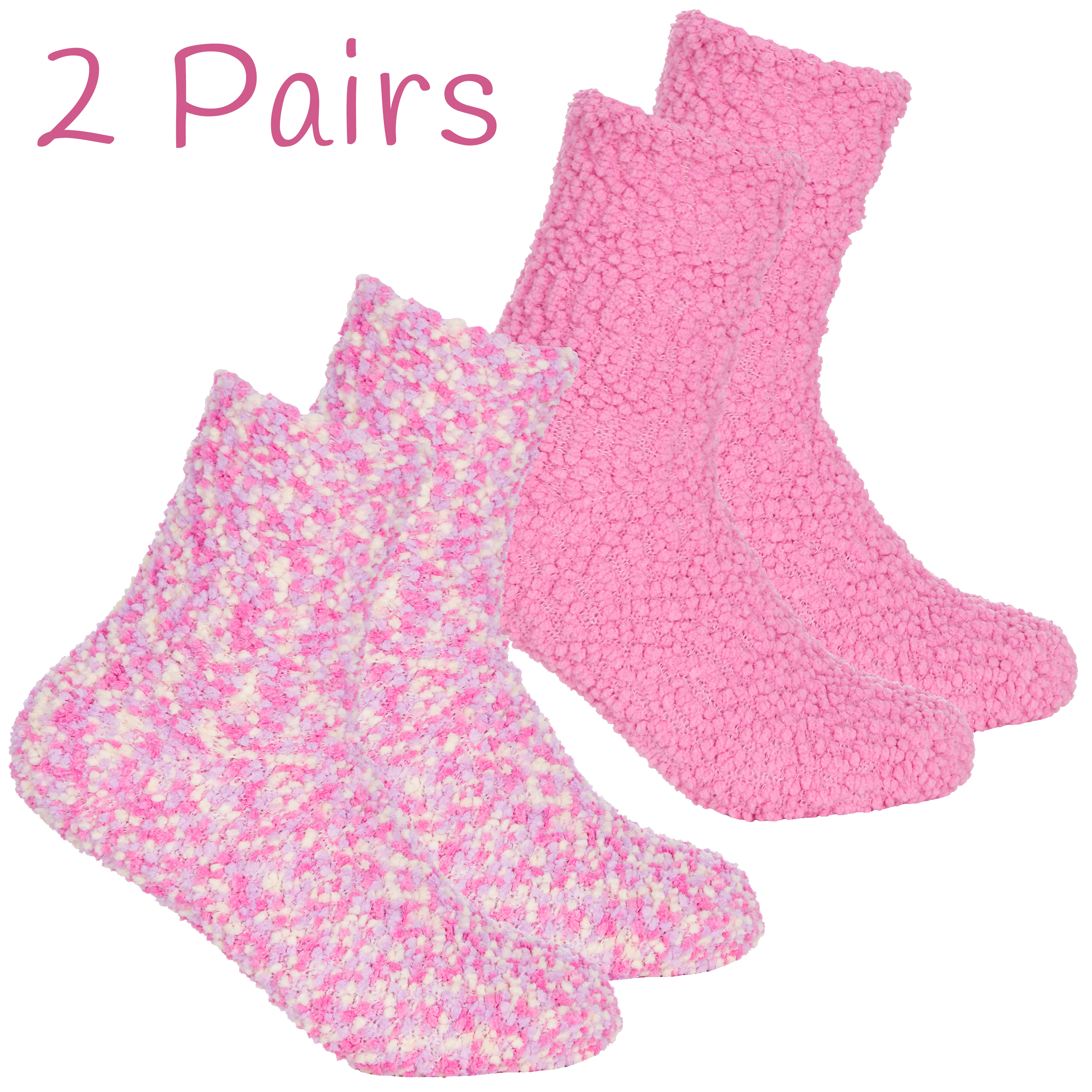 Womens Ladies Bed Socks Popcorn Fluffy Thick Feather Crew Gift Present Chunky UK