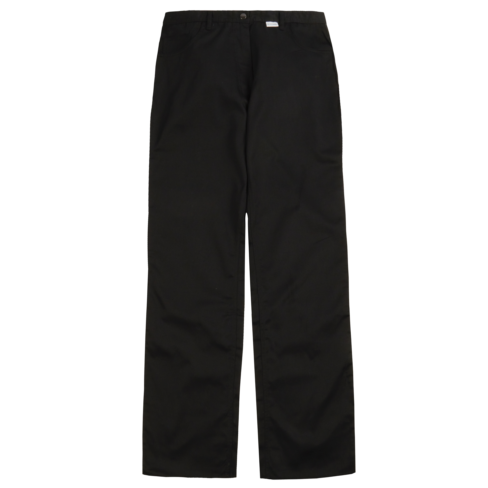 Damas Mujeres Ropa de trabajo Pantalones inteligentes Pantalones Ropa de oficina Color formal Negro Reino Unido - Imagen 1 de 5