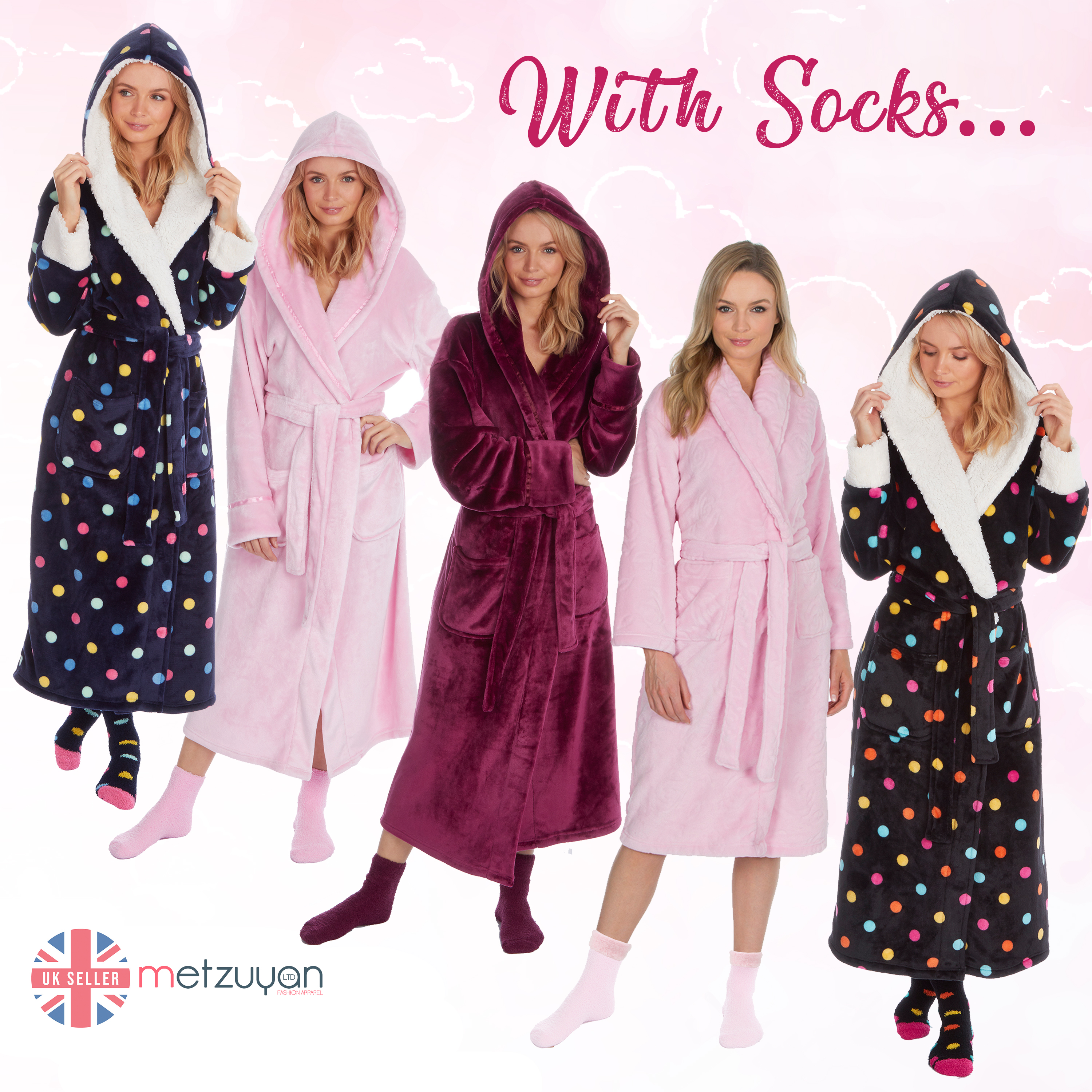 fluffy ladies dressing gowns