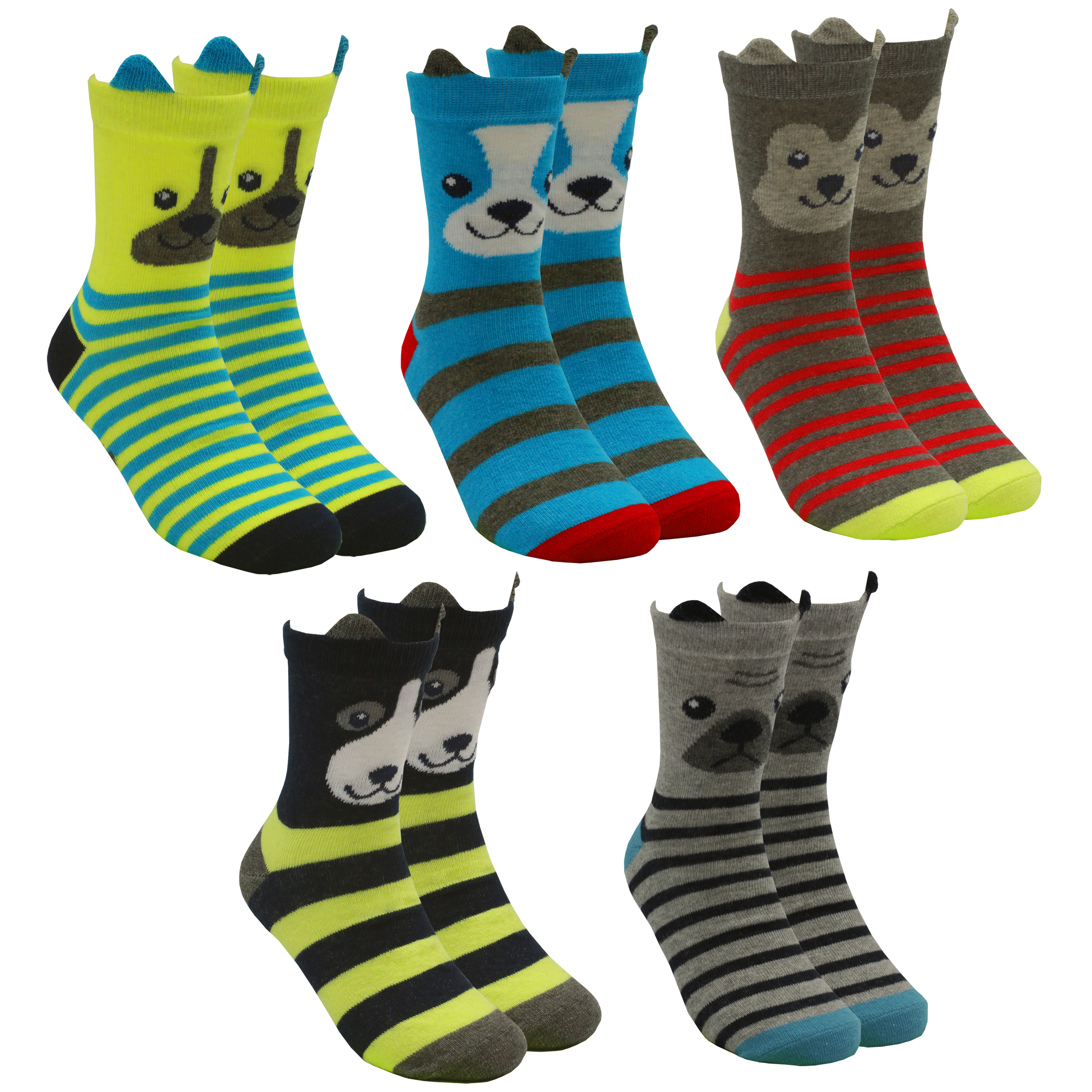 Niños Monstruos Lindos Coloridos Divertidos Extraños Geniales Calcetines Novedad Algodón Orejas Ricas 6-3.5 - Imagen 50 de 56