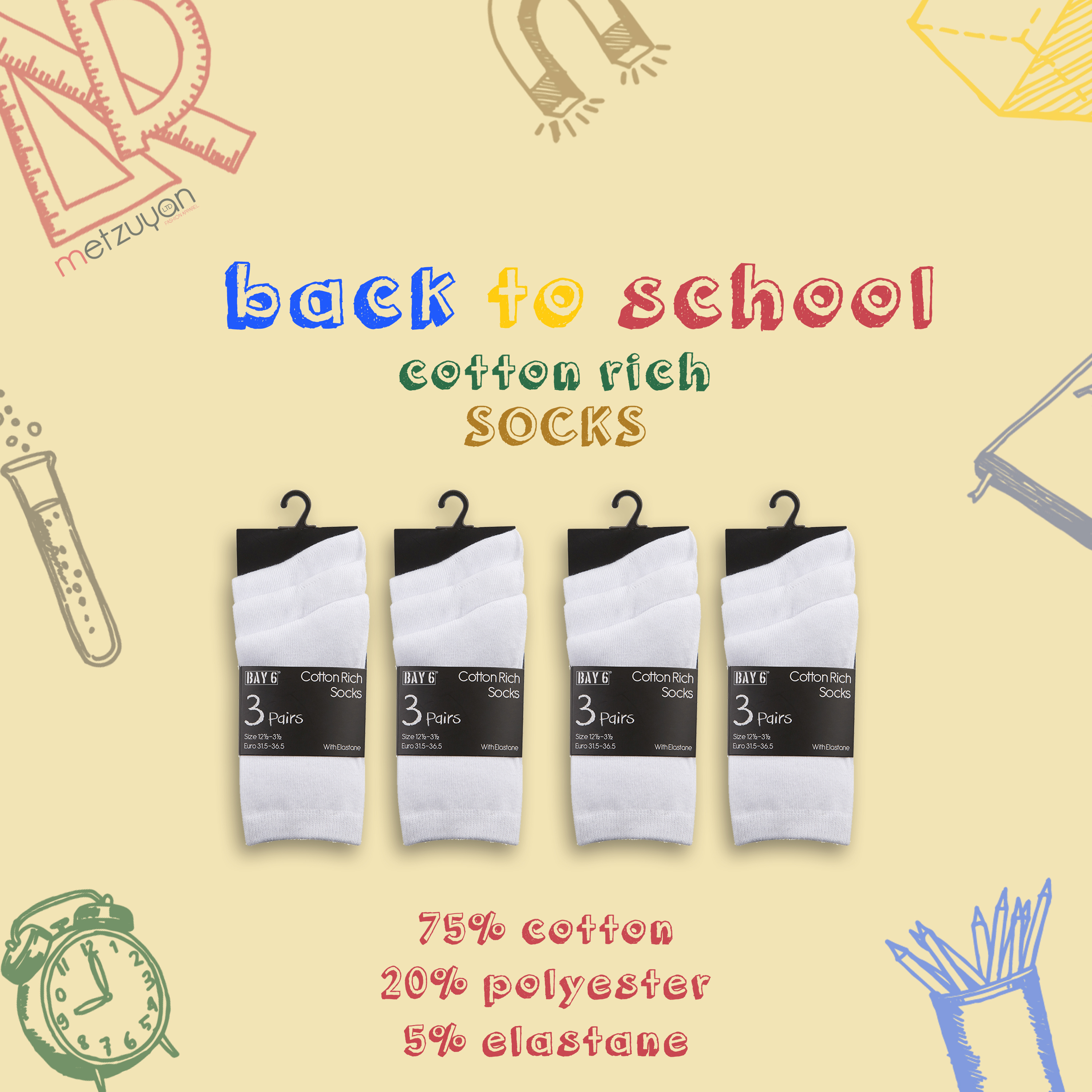 9 o 12 pares de calcetines escolares ricos en algodón para niños niños niños niñas uniforme liso Reino Unido - Imagen 15 de 17