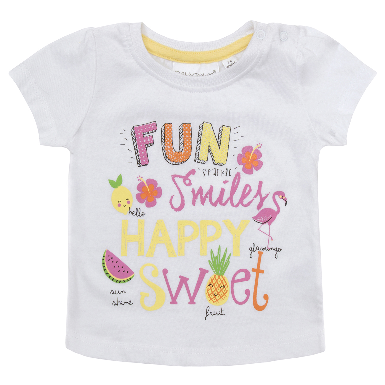 MiniKidz Baby Girls Printed T-Shirts Cotton Rich Novelty