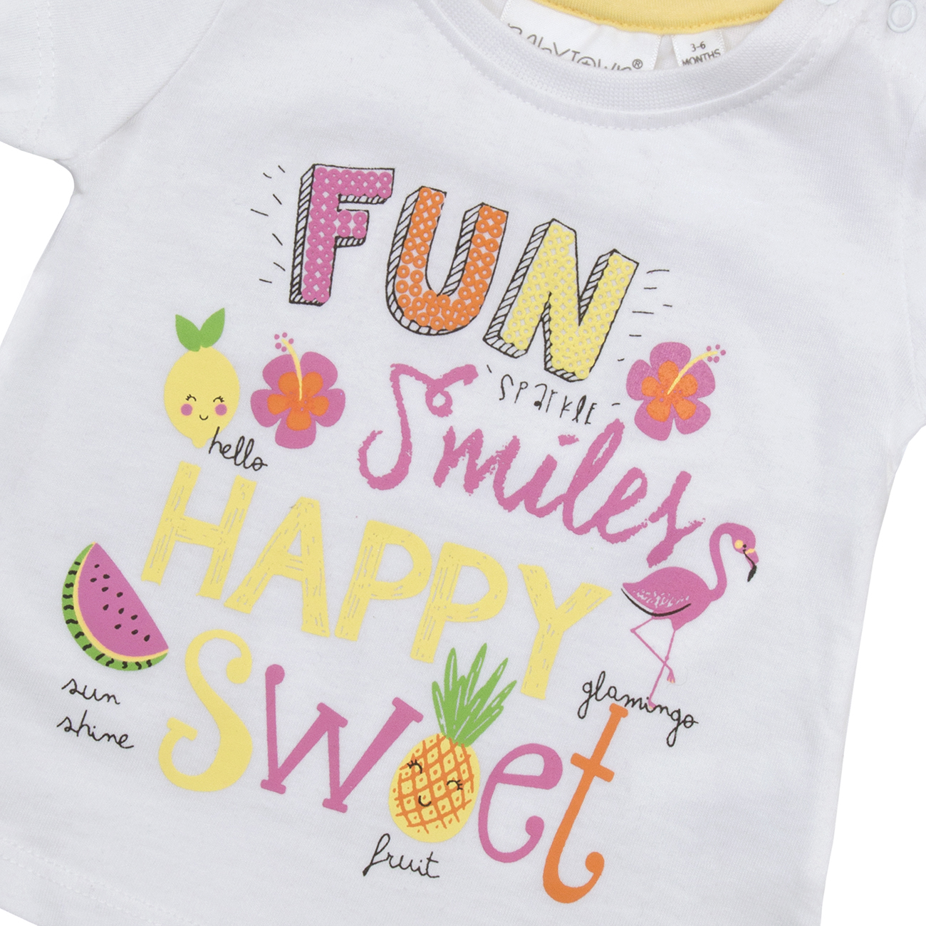 Minikidz Infant Girls Novelty 100% Cotton Summer T-Shirts 
