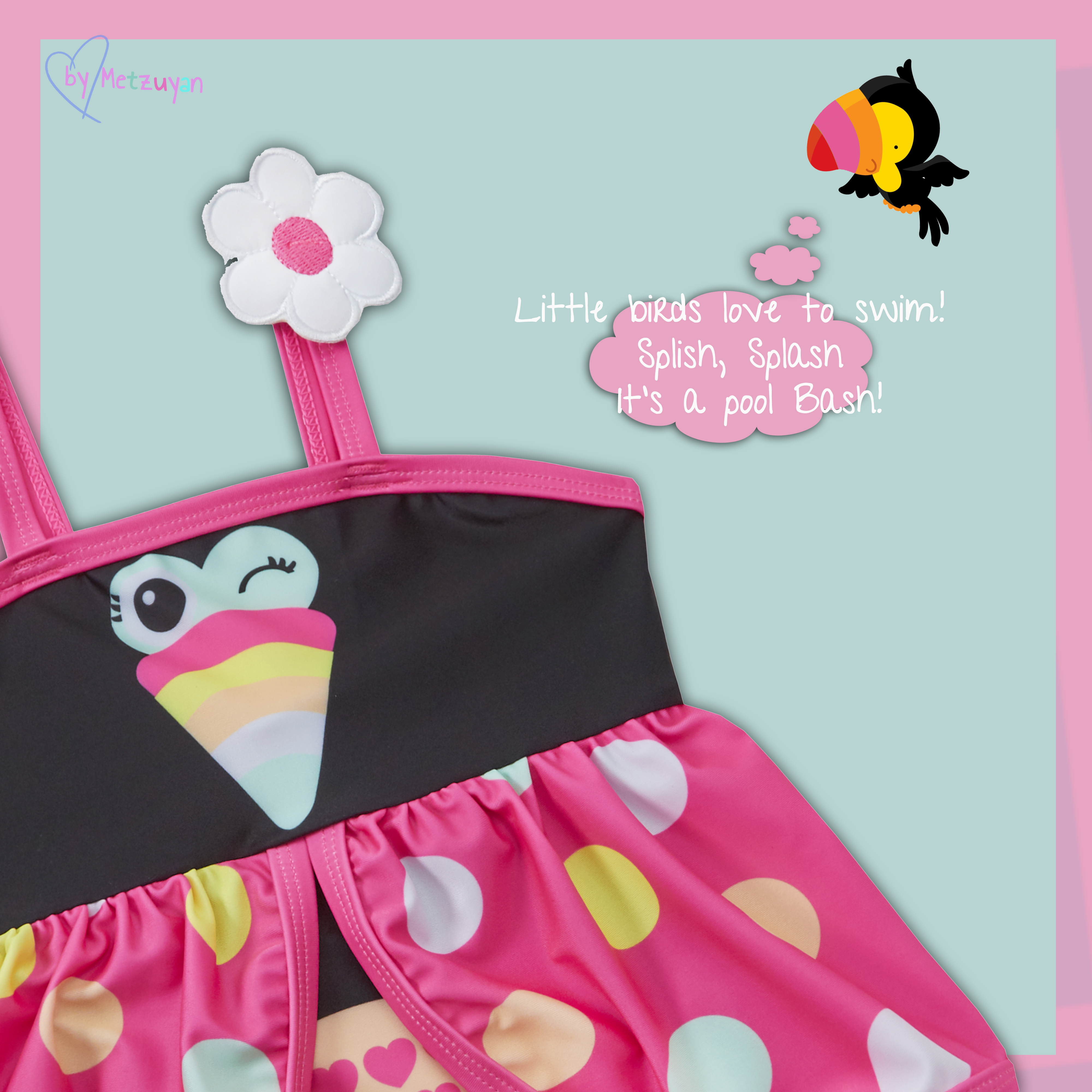 Girls Novelty Swimsuit One Piece Bathing Suit Swimming Costume Swimwear