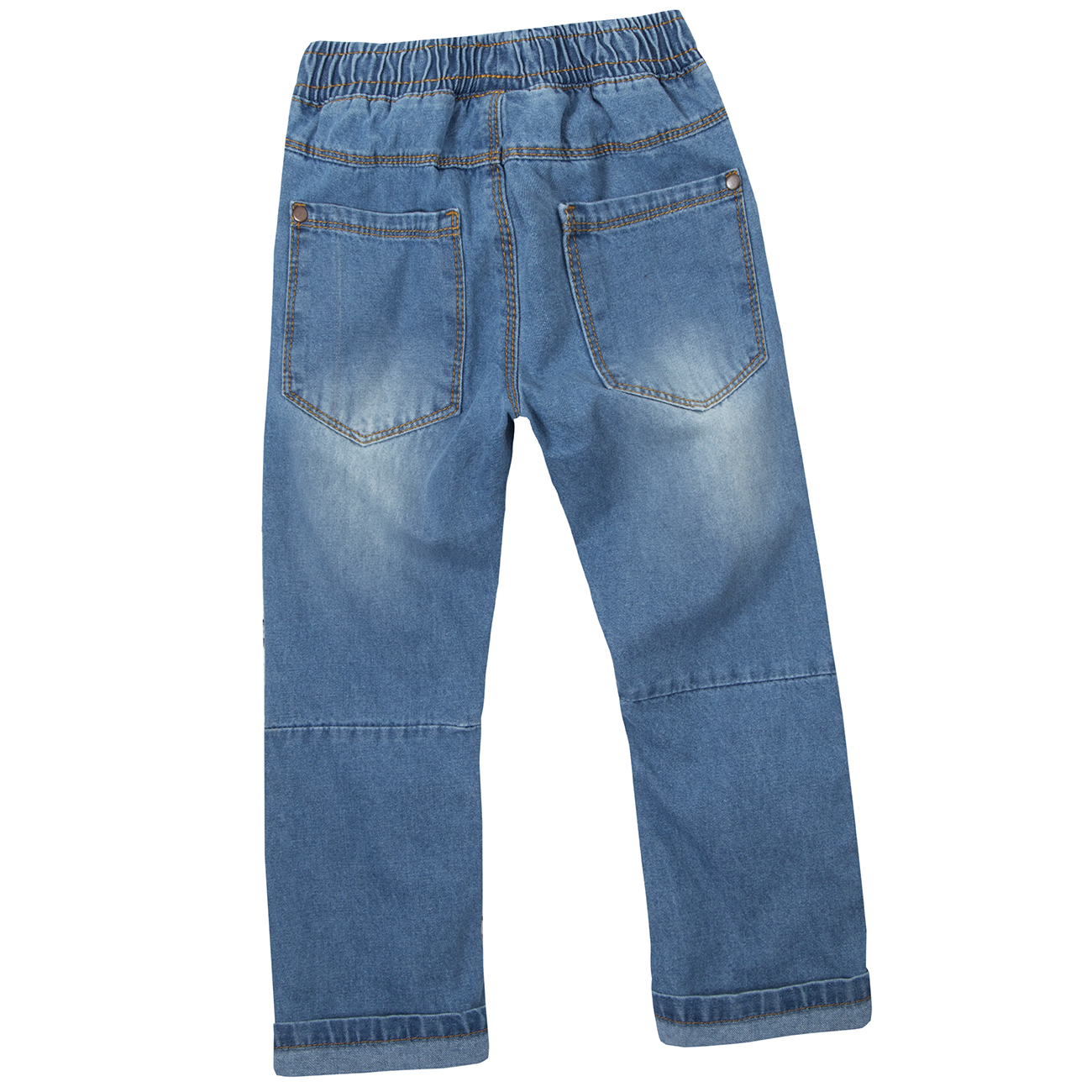 Minikidz Infant Boys 100/% Cotton Demin Jeans with Pockets and Elasticated Waistband