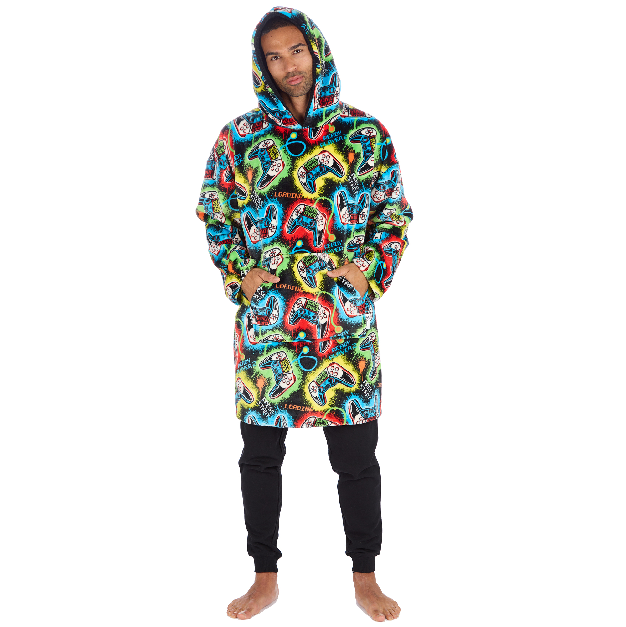 Men's Gamer Hoodie - 3D Print Pullover With Kangaroo Pocket, Super Soft & Warm