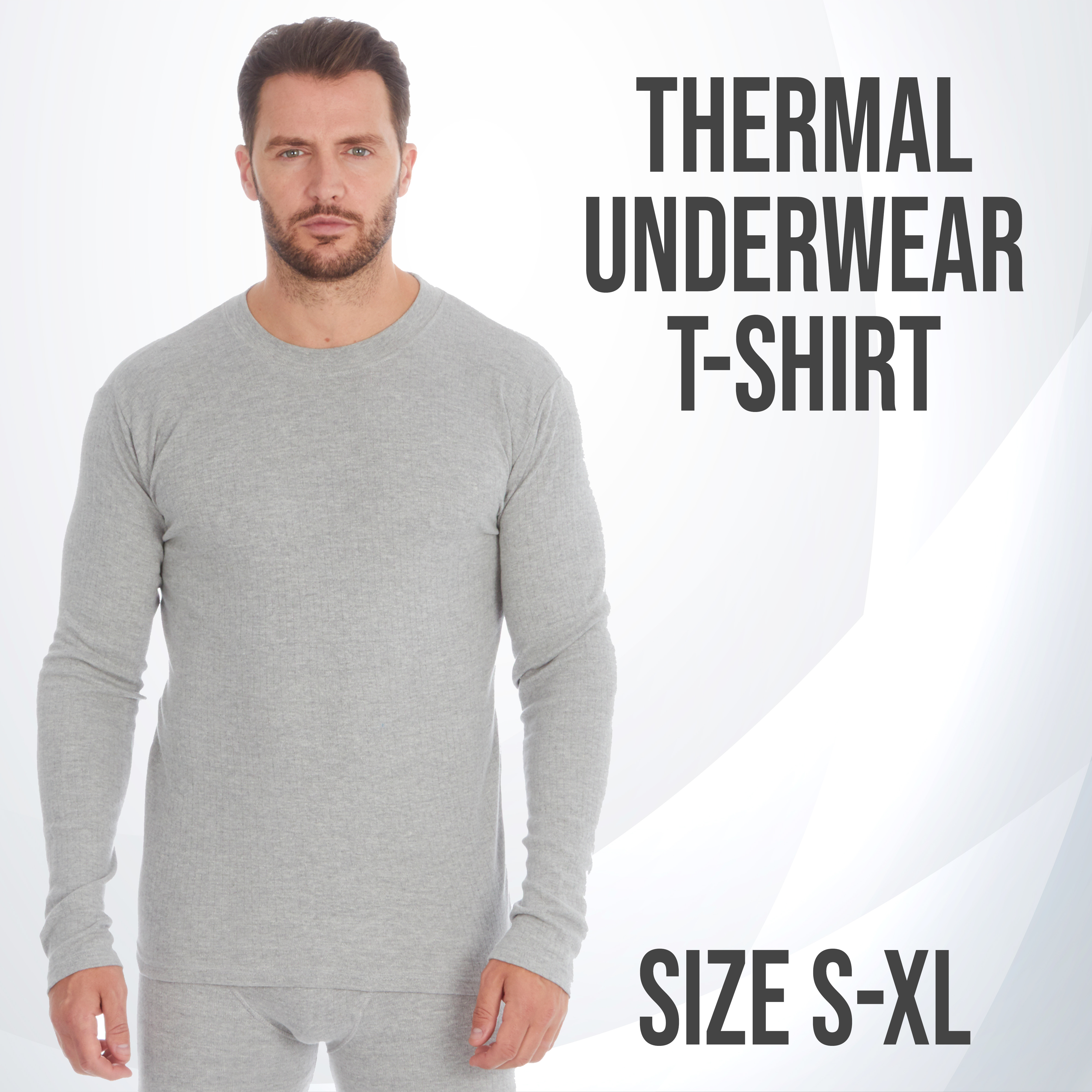 mens white long sleeve thermal top