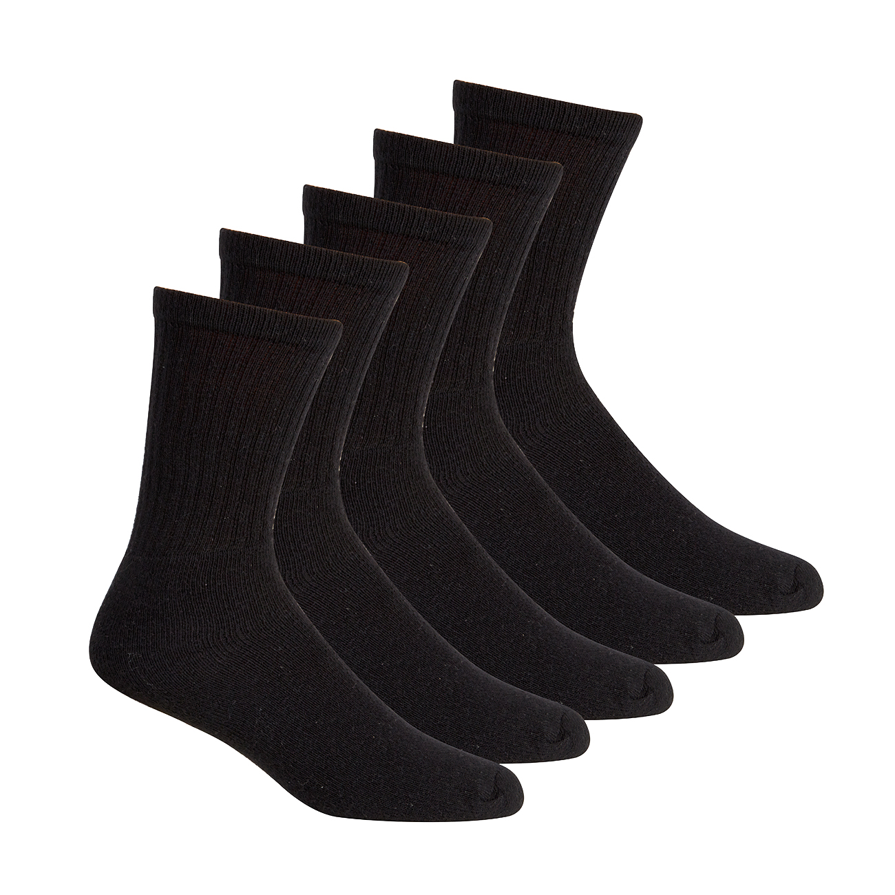 METZUYAN Mens 10 Pairs Sports Socks Cotton Rich Plain Black White Grey Size 6-11