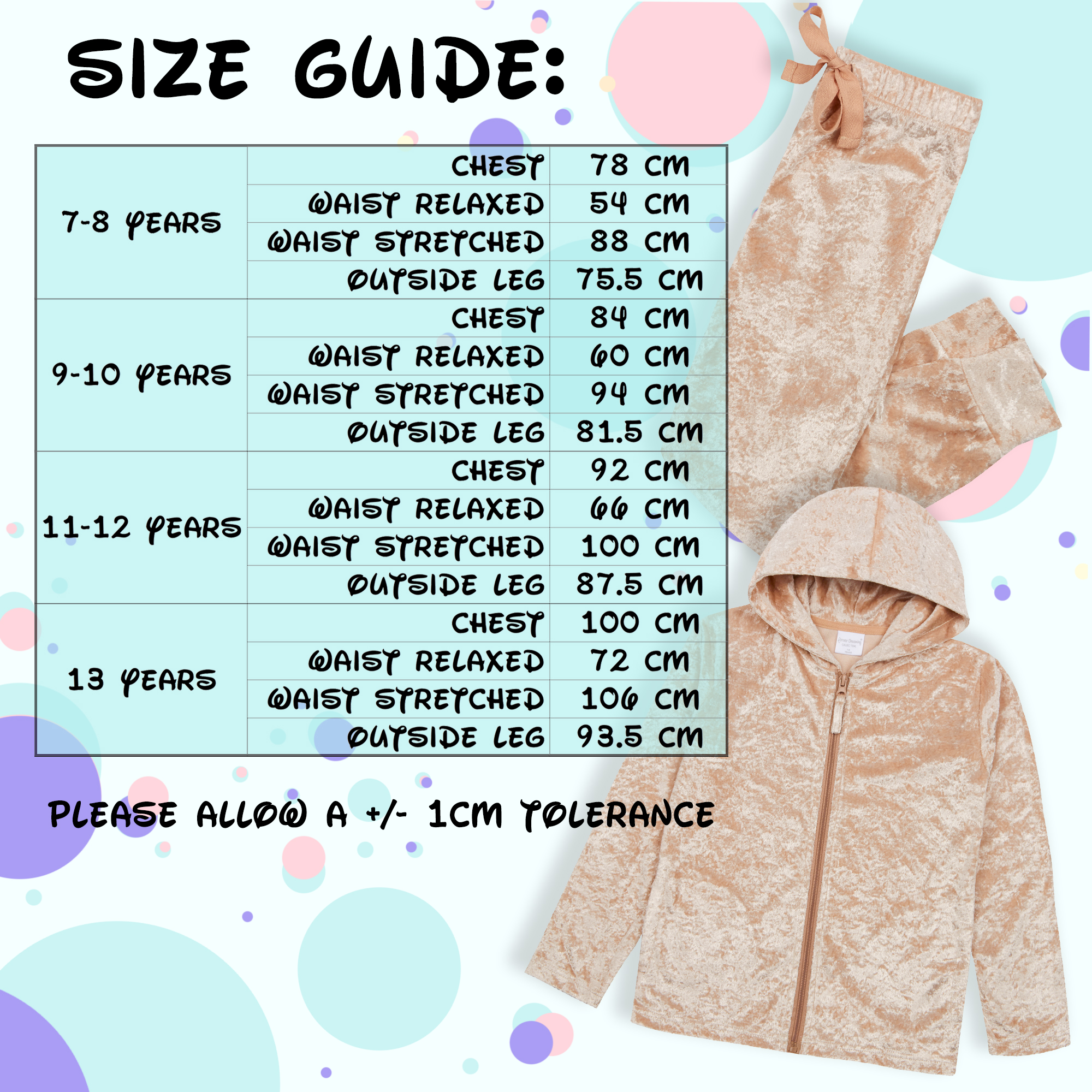 Girls Crushed Velvet Lounge Set With Hood Sweatshirt Hoodie Joggers Tracksuit UK - Picture 21 of 21