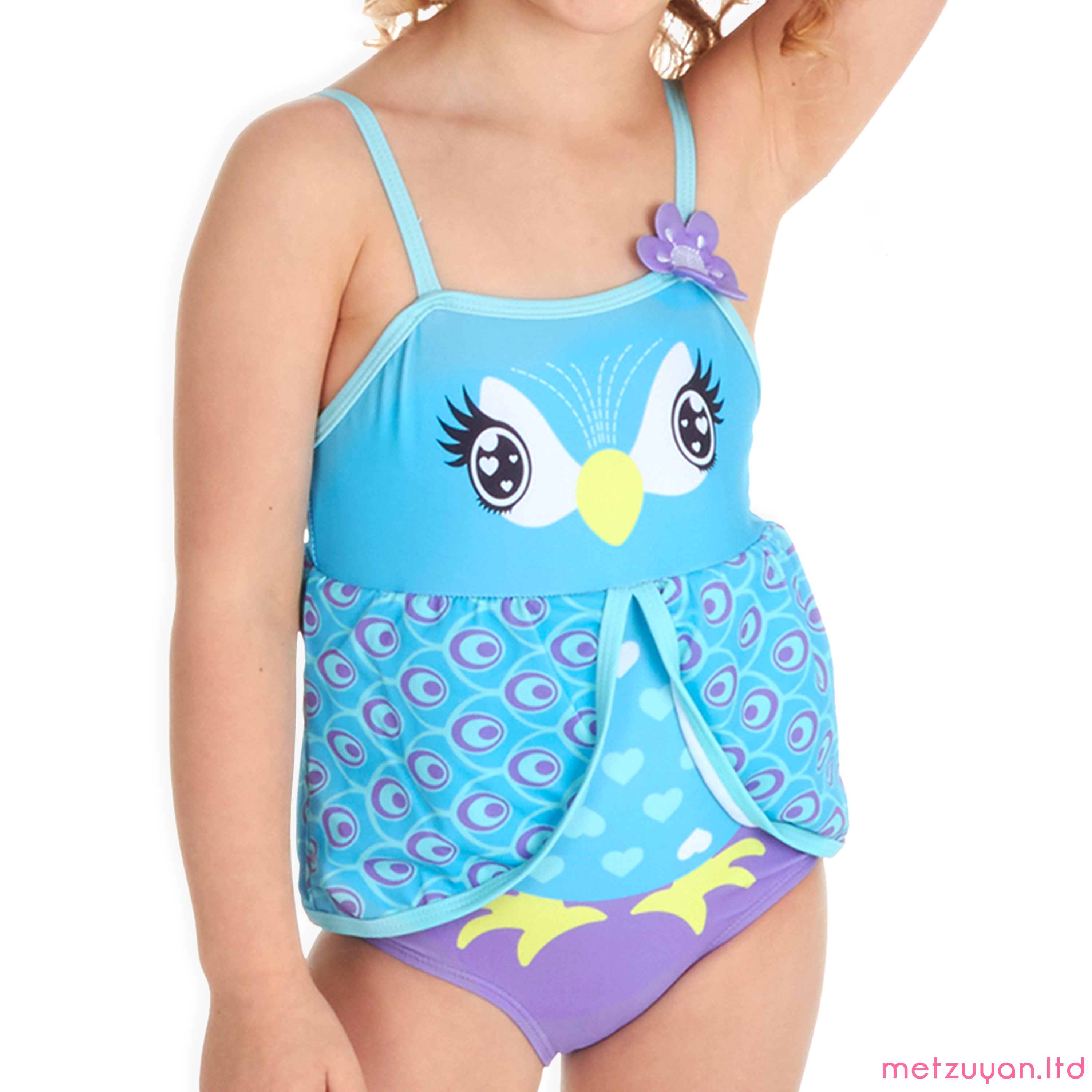 One Piece Girls Swimsuit Full Cover Conservative Swimwear Children Swimming  Suit Modest Kids Beachwear Water Sportswear - AliExpress