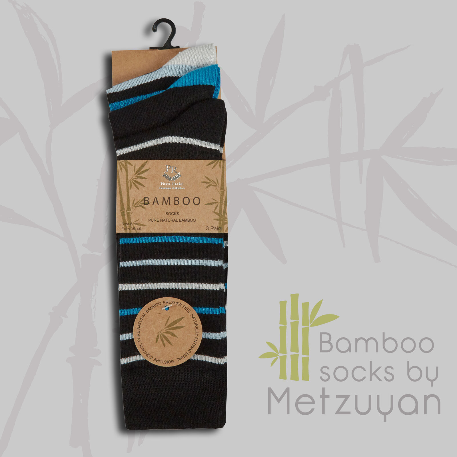Mens Bamboo Super Soft Gentle 3 6 12 Pairs Luxury Socks Bundle Plain Size 6-11 