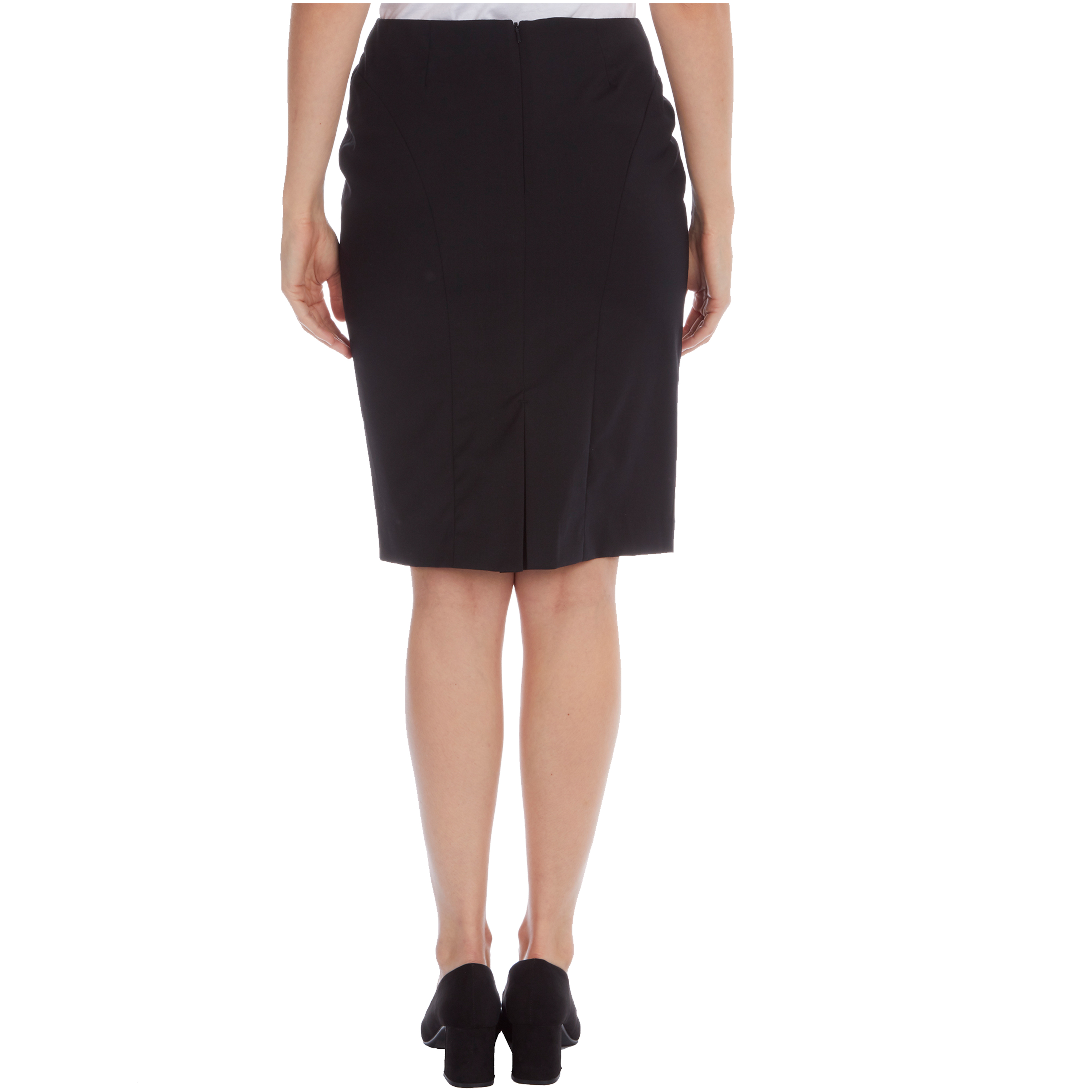 Ladies Womens Formal Skirt Office Wear Workwear Smart Straight Classic ...