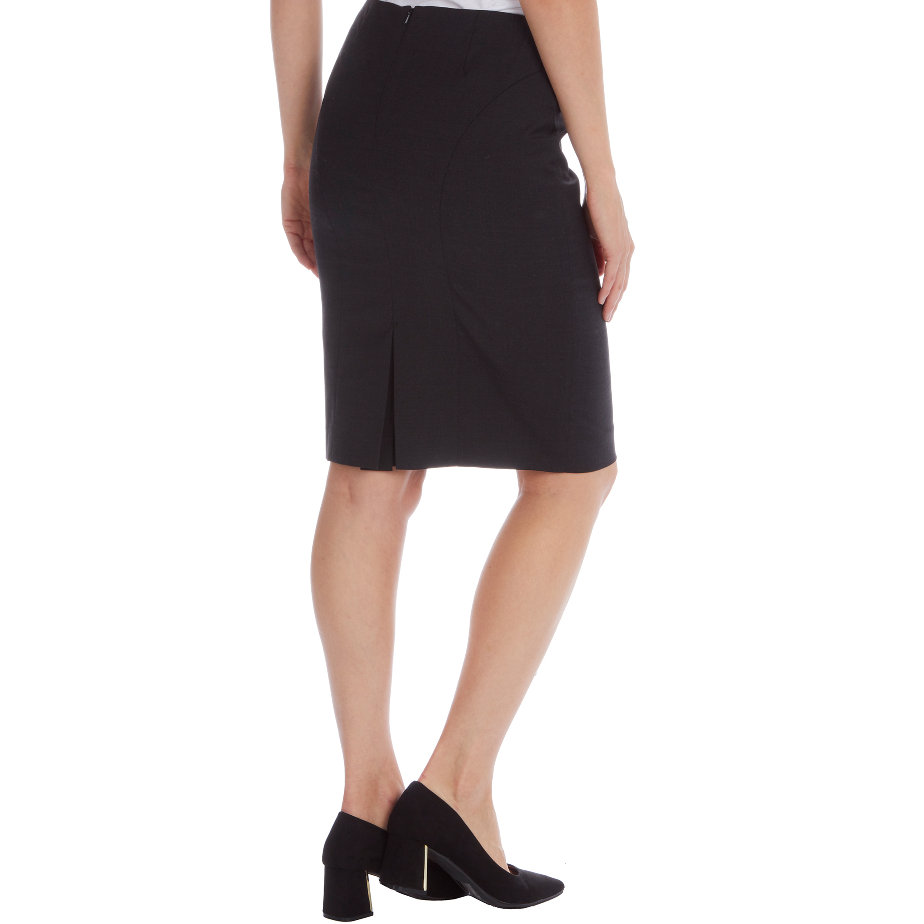 Ladies Womens Formal Skirt Office Wear Workwear Smart Straight Classic ...