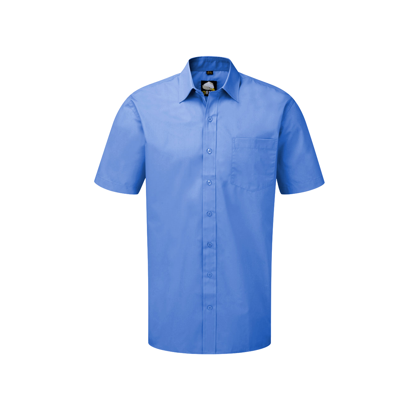 Men's Plain Smart Everyday Shirt Easy Care Formal Casual Collar Short Sleeve UK - Picture 20 of 20