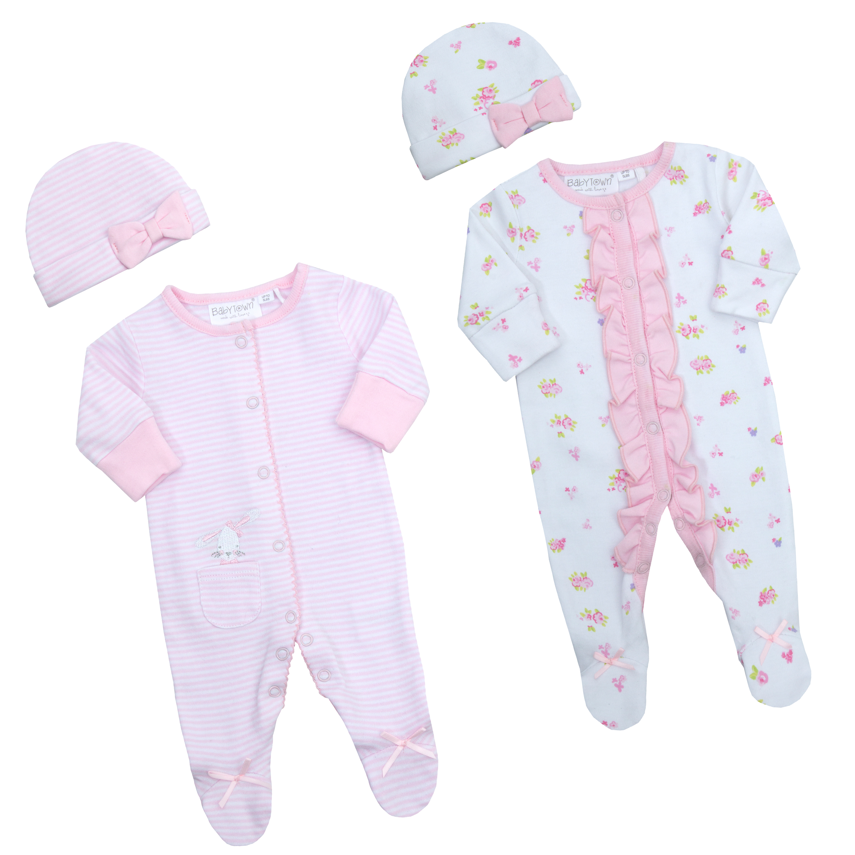 newborn baby girl sleepsuits