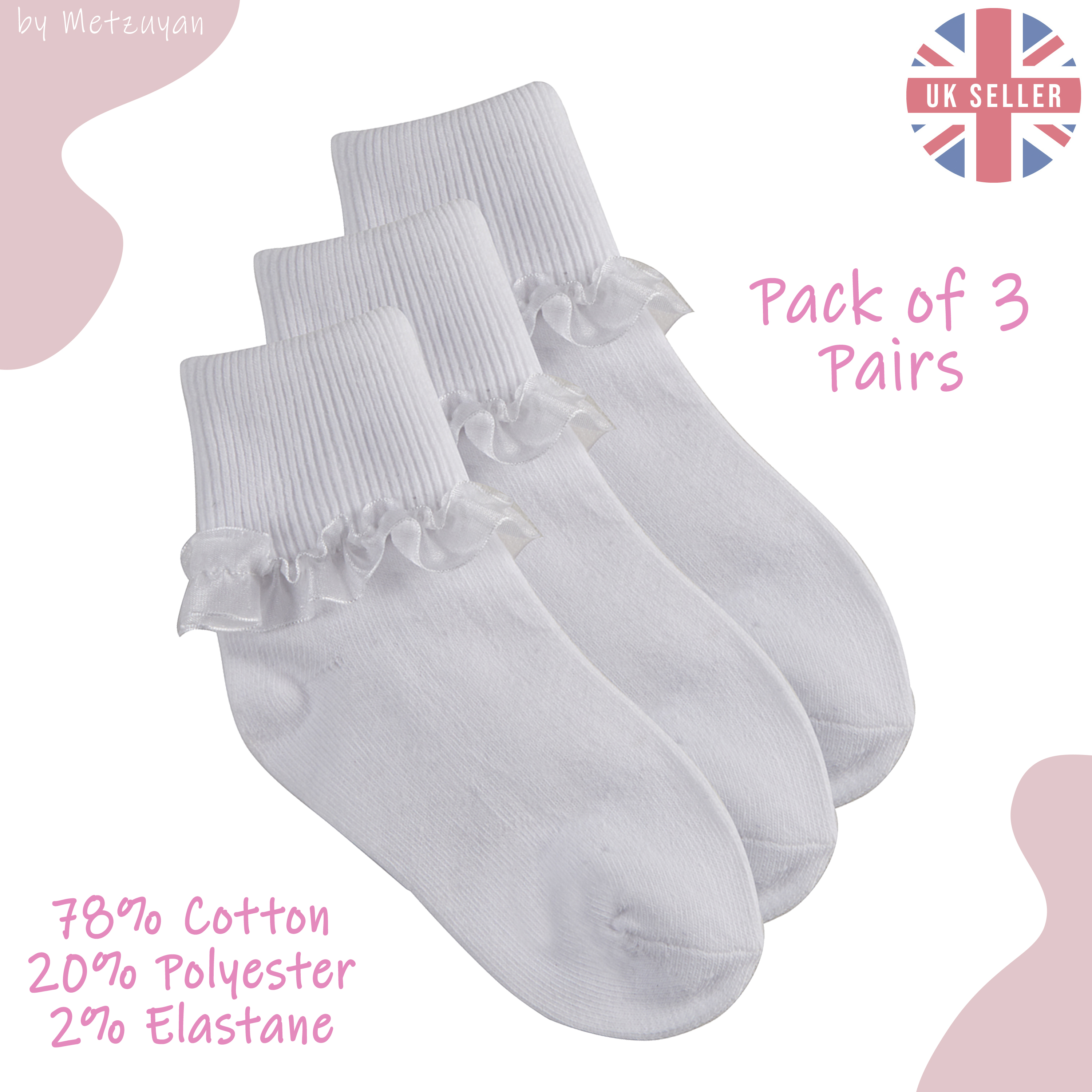 childrens grey frilly socks