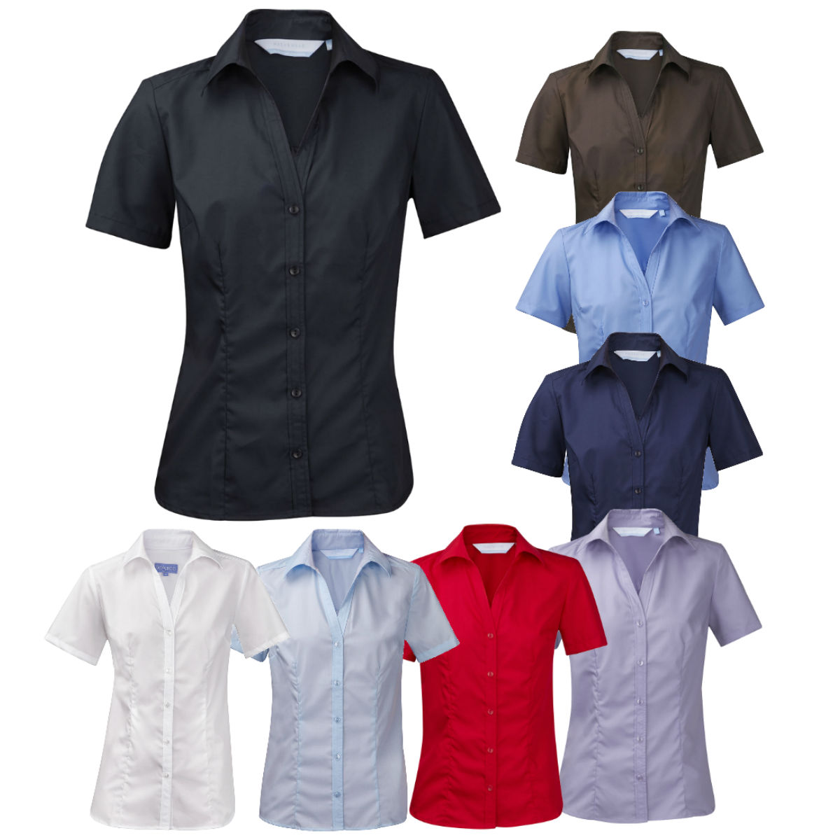 plus size short sleeve blouses for work