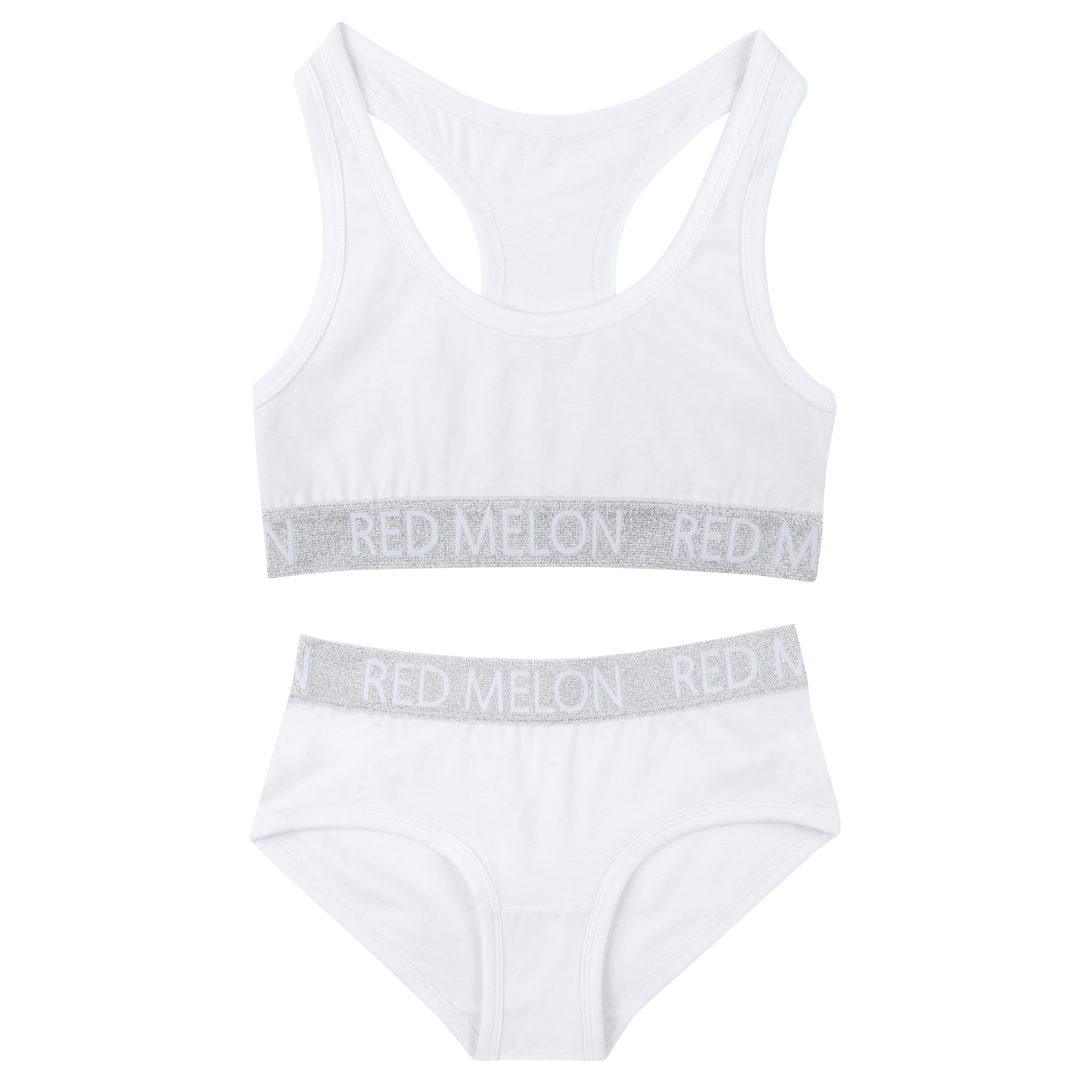 Primer Sujetador Knickers con Top Recortado para Niñas Brillo Bralette Sin Acolchar Algodón - Imagen 19 de 38