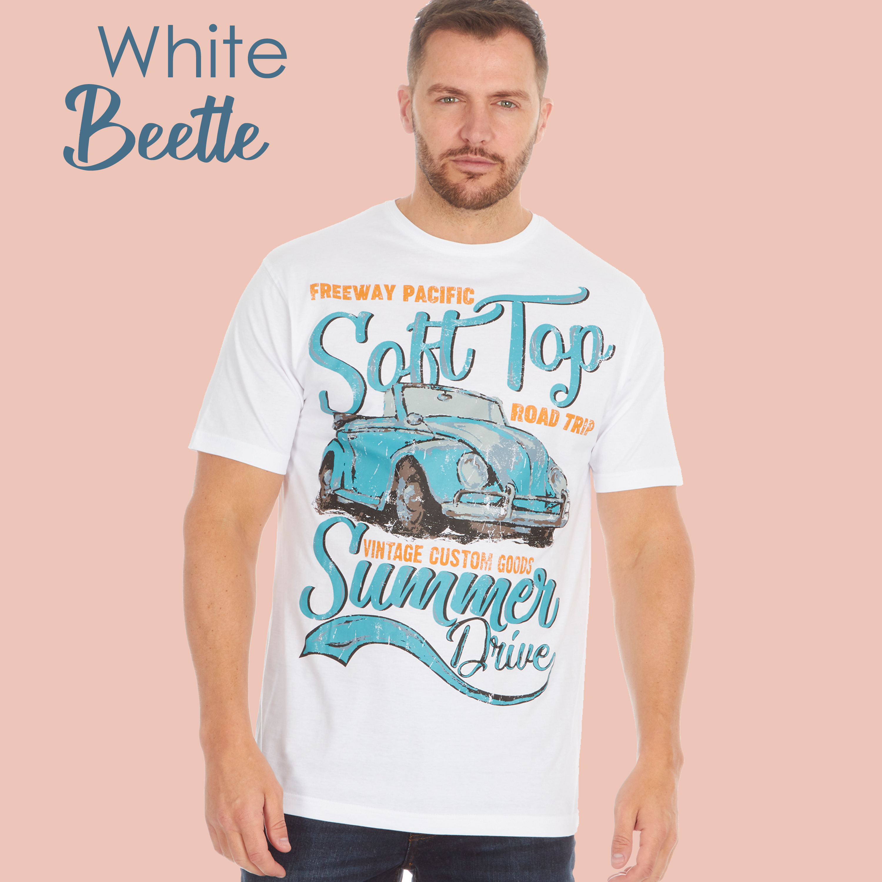 Mens Printed Designer T-Shirts Pure Cotton Novelty America Vintage Tops New UK - Picture 29 of 34