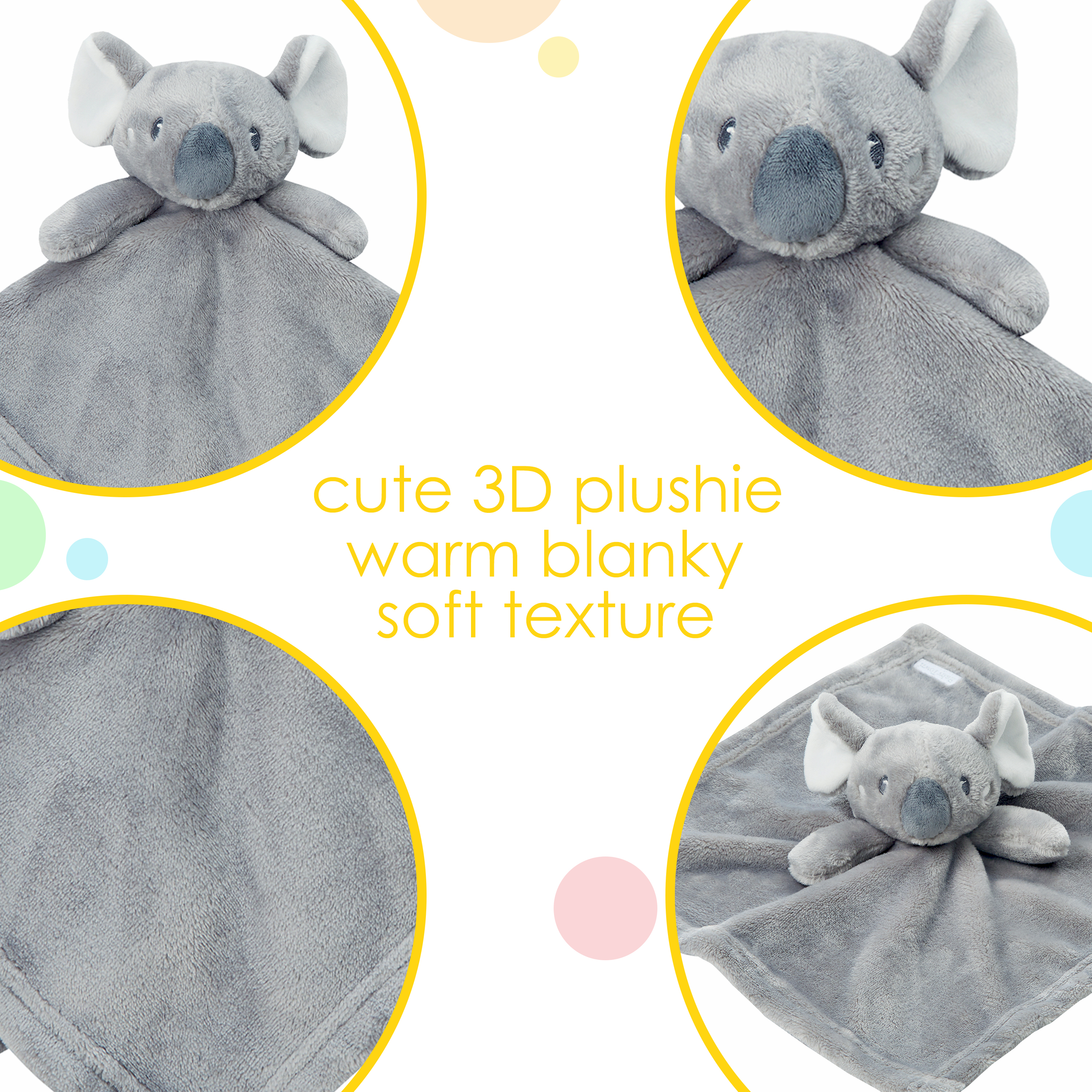 Personalised Baby Unisex Animal Comforter Named Newborn Keepsake Soft Plush Toy - Picture 20 of 21