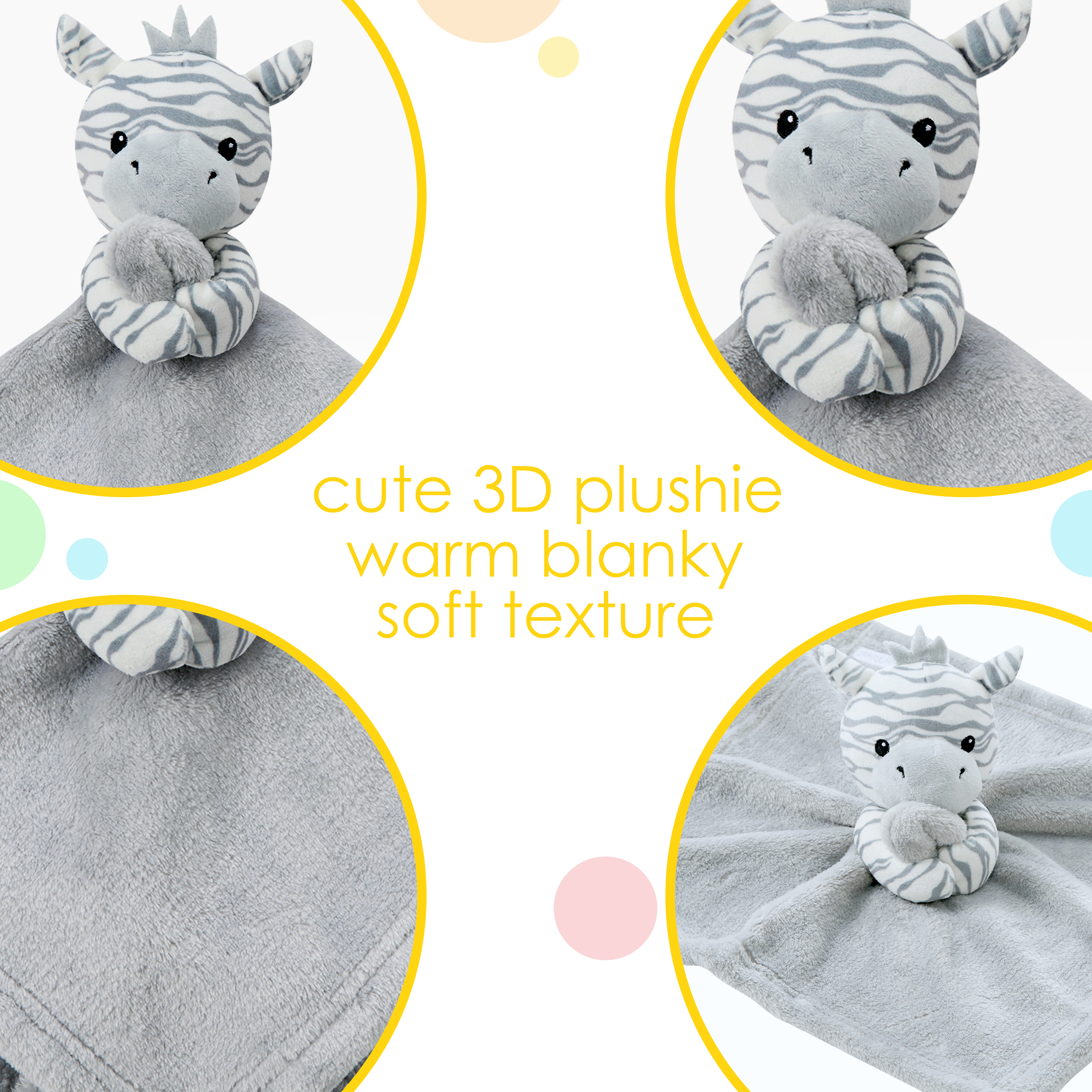 Personalised Baby Unisex Animal Comforter Named Newborn Keepsake Soft Plush Toy - Picture 10 of 21