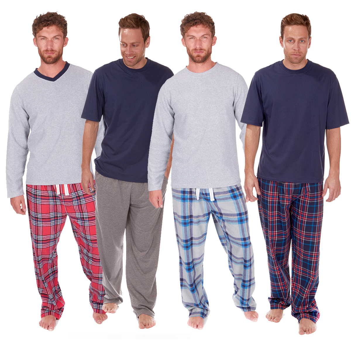 Mens Gents Pyjama Set PJ Pajama Sets Fathers Day Gift Idea For Him