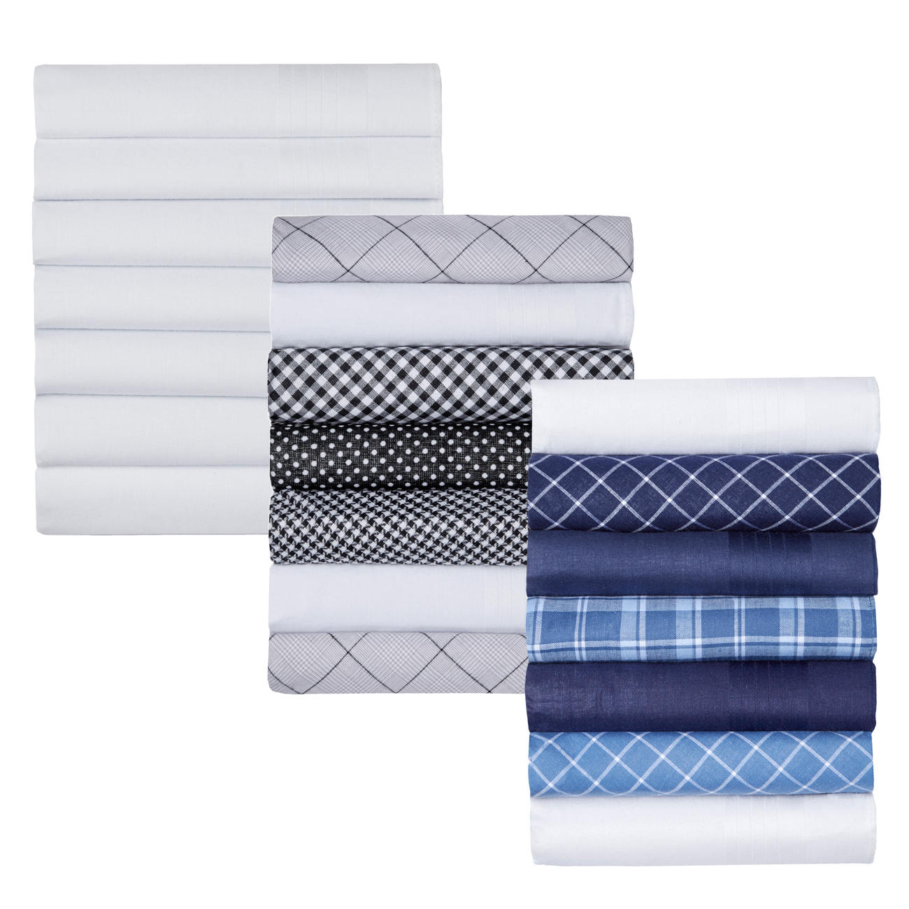 Bandana Made in USA set Mens Handkerchiefs Unbleached Organic Cotton 3