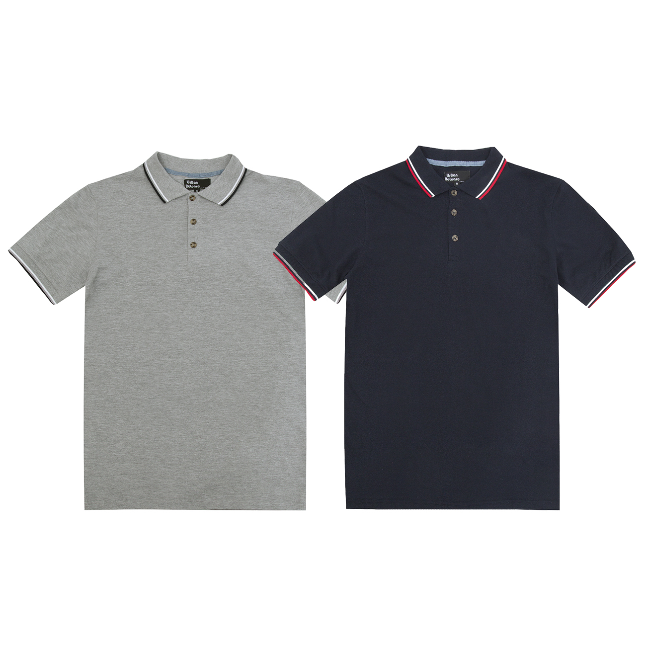 Camisa polo clásica de piqué para hombre con puntas deportes de golf manga corta básica algodón - Imagen 8 de 11