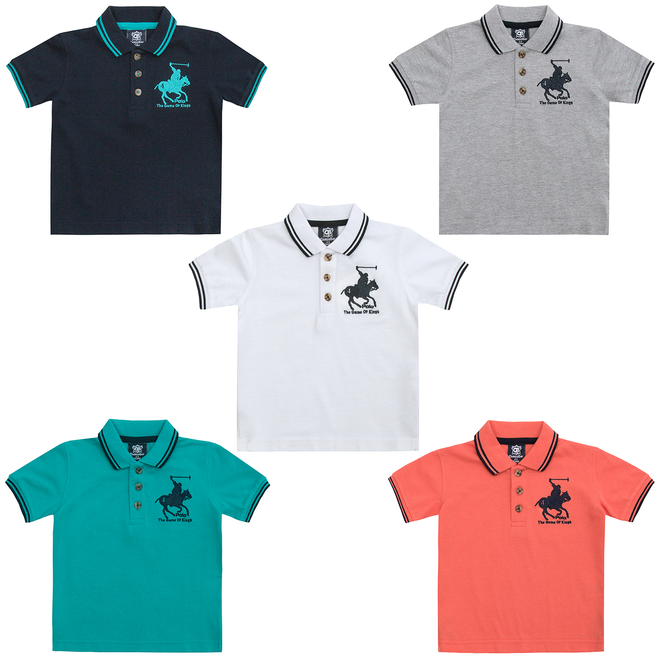 Infants Boys Polo TShirt Shirt Short Sleeve Top Summer Cotton Blend