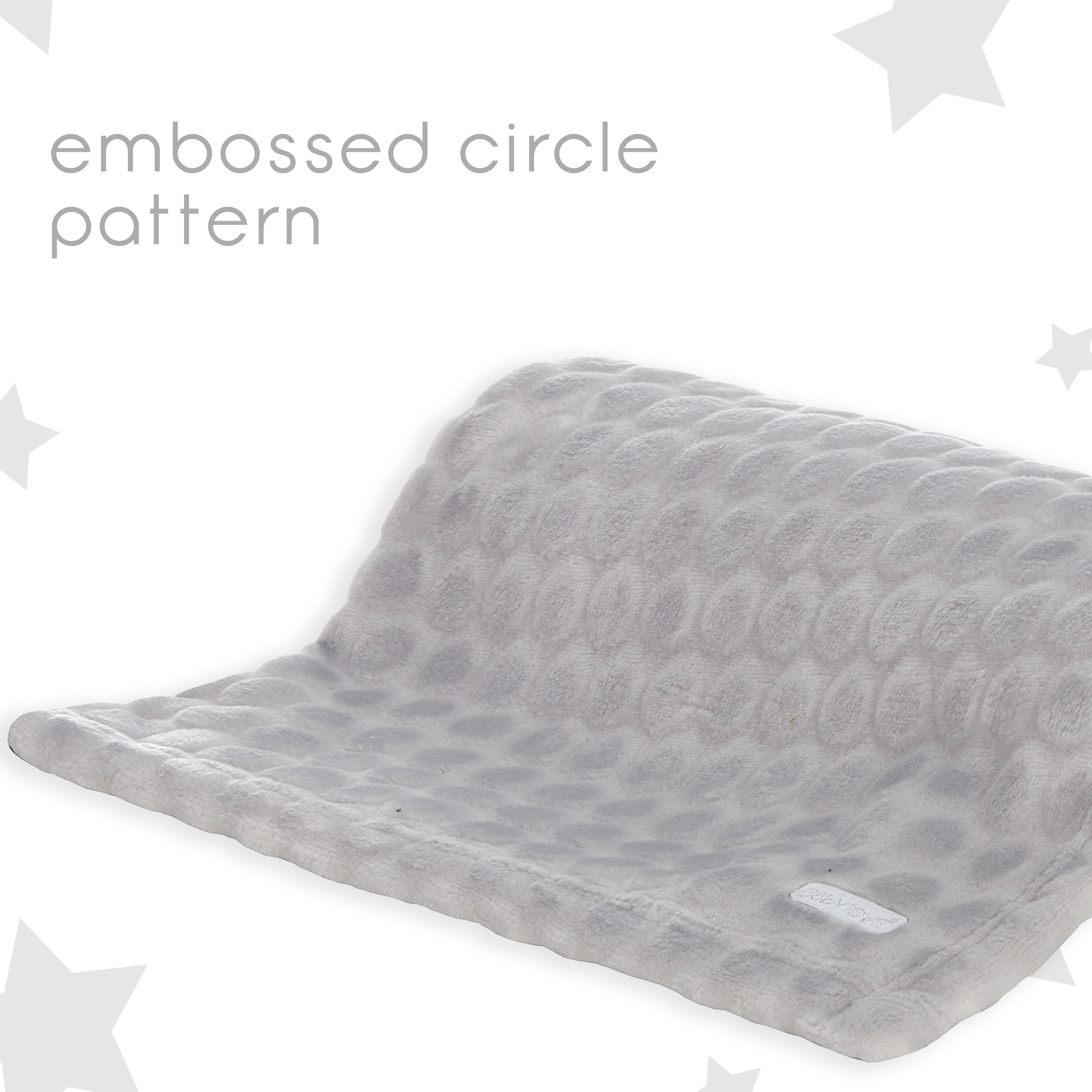 Baby Girls Boys Embossed Plush Fleece Pram Cot Blanket Grey Pink Infant 75x90 cm - Picture 9 of 19