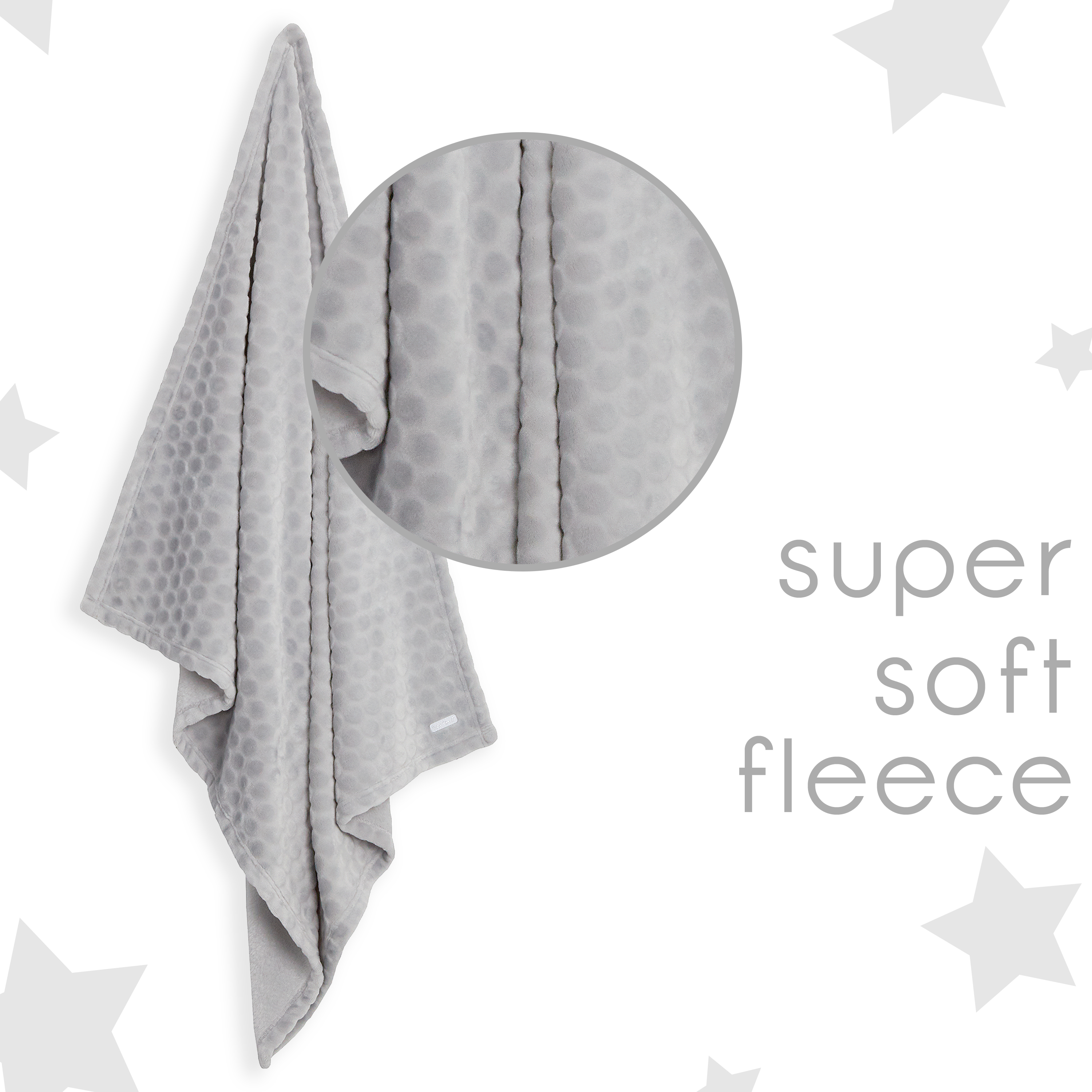 Baby Girls Boys Embossed Plush Fleece Pram Cot Blanket Grey Pink Infant 75x90 cm - Picture 10 of 19