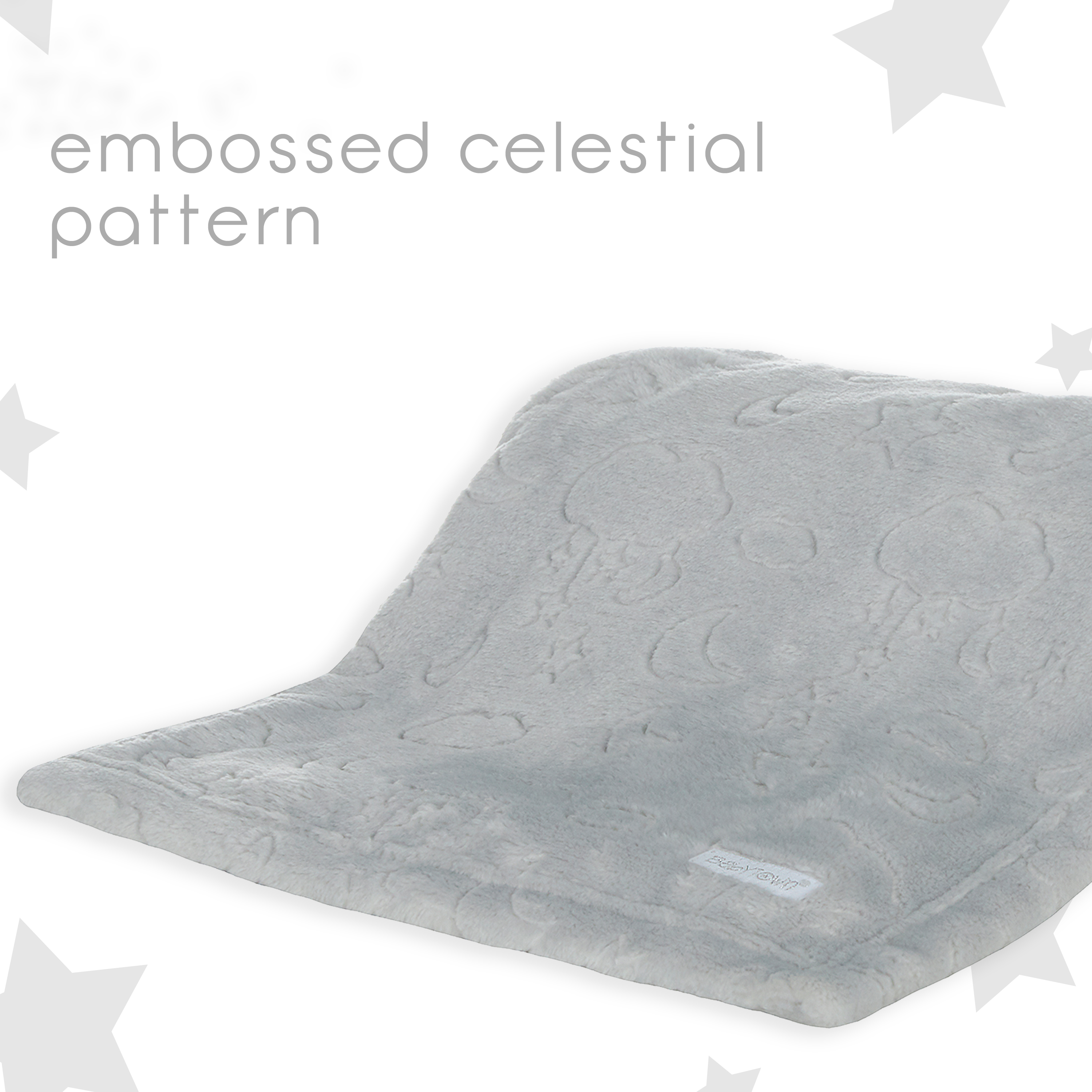 Baby Girls Boys Embossed Plush Fleece Pram Cot Blanket Grey Pink Infant 75x90 cm - Picture 6 of 19