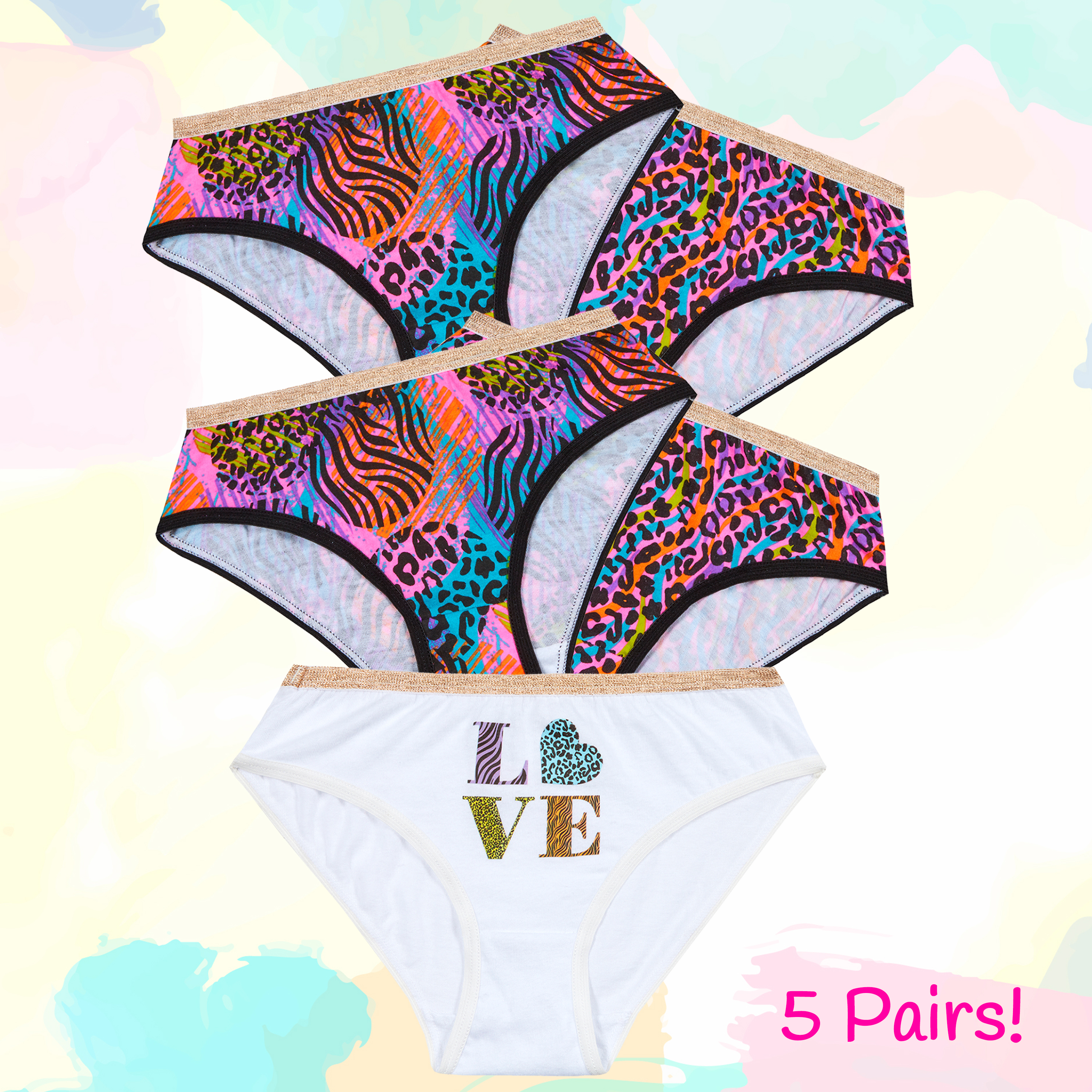 Paquete de 5 pares de brifas knickers multicompra pantalones ricos en algodón ropa interior - Imagen 17 de 34
