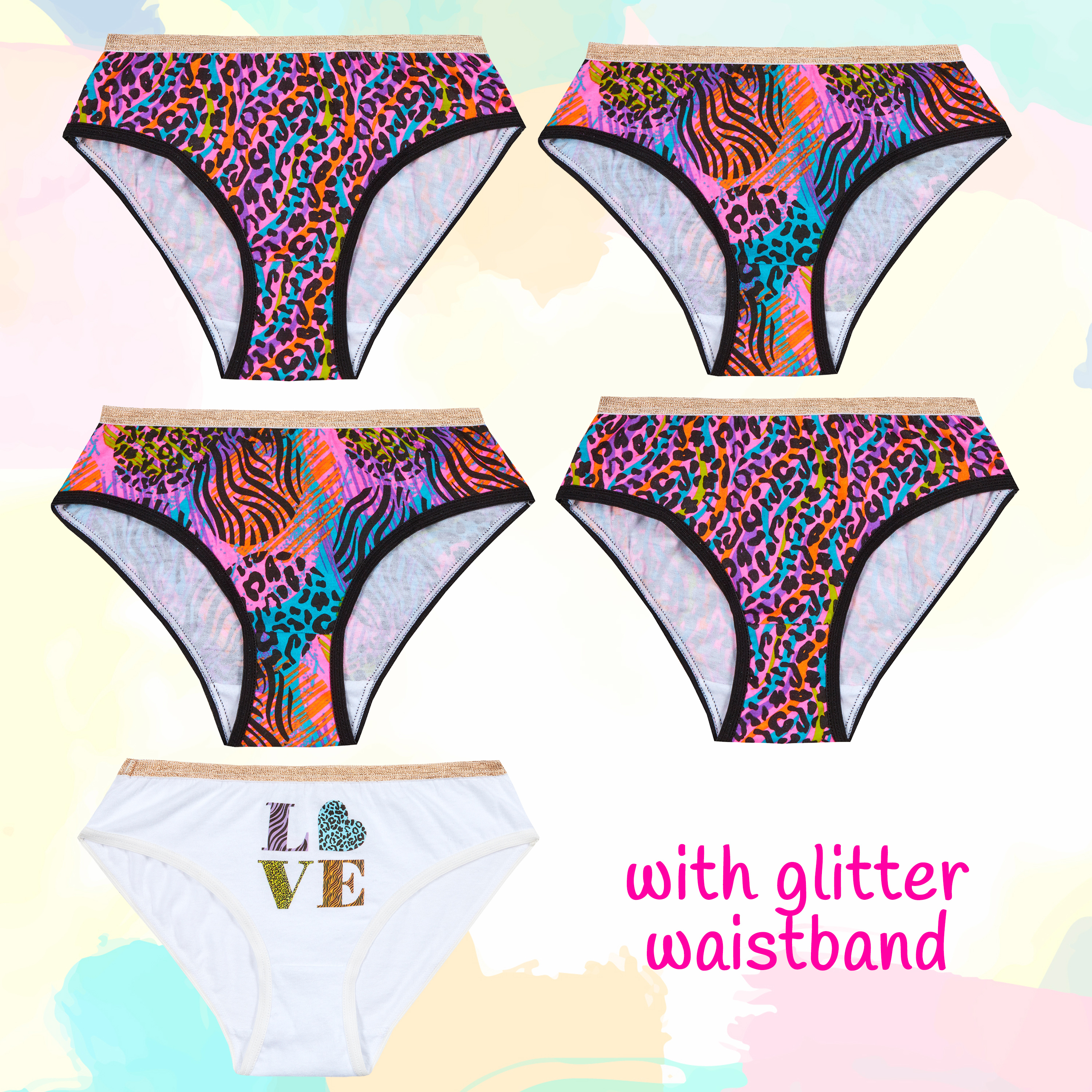 Paquete de 5 pares de brifas knickers multicompra pantalones ricos en algodón ropa interior - Imagen 16 de 34