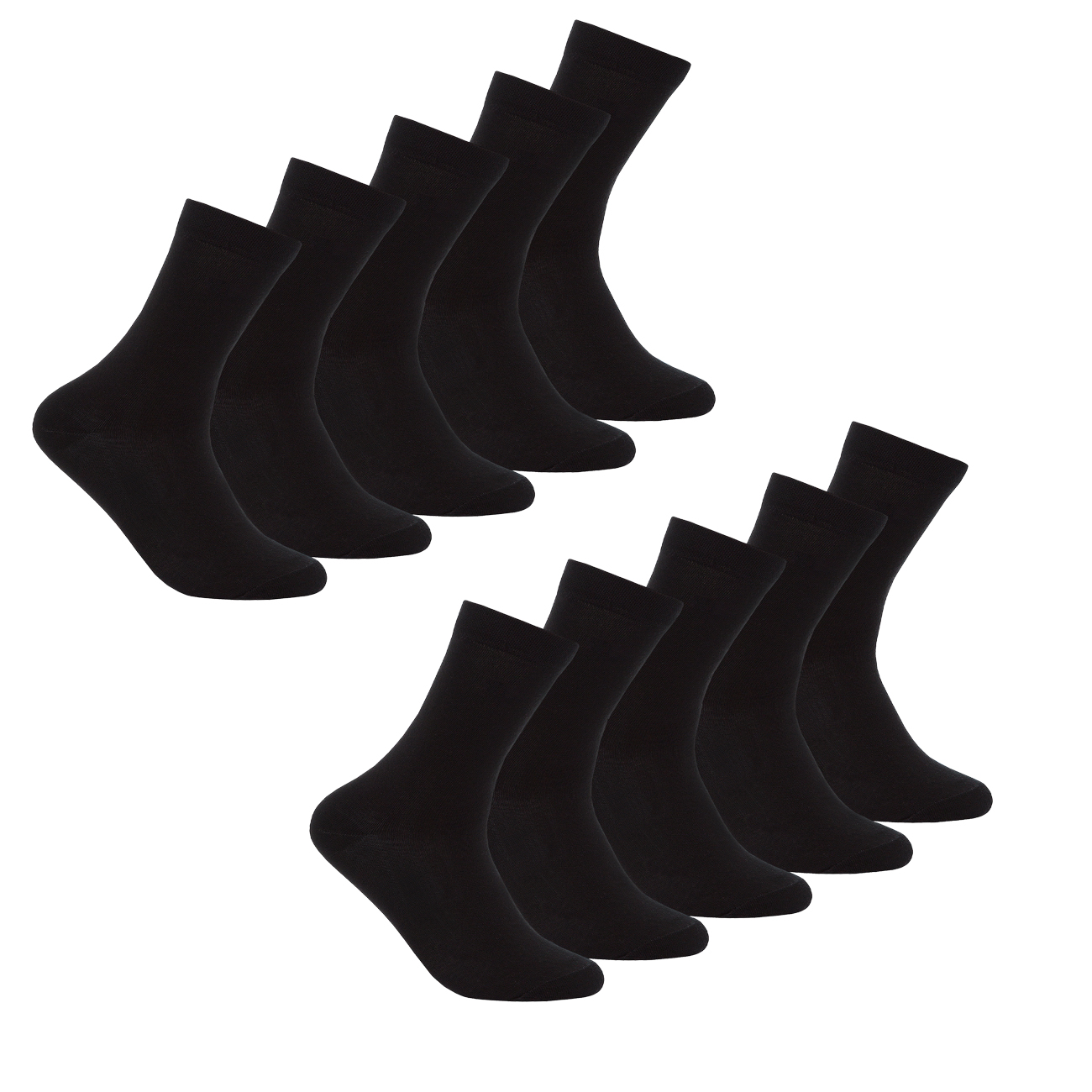Ladies Black Socks 10-20 Pairs Cotton Blend Antibacterial Everyday Work Women/'s