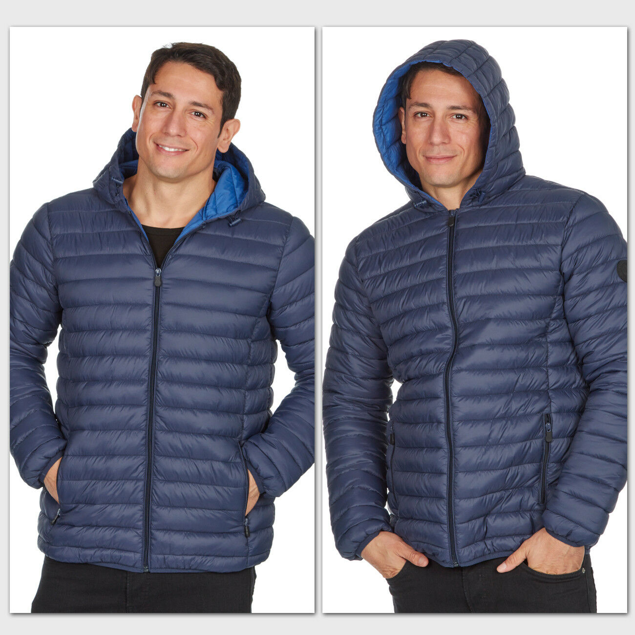 Mens Seasons Padded Jacket Puffer Coat Lightweight Hiking Mountain